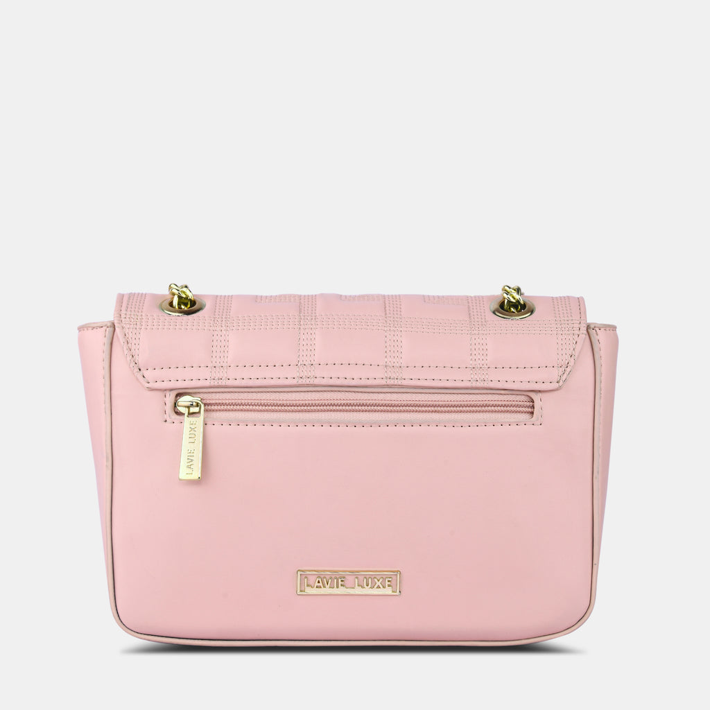 Lavie Luxe Caroline Rose Pink Medium Women'S Sling Bag