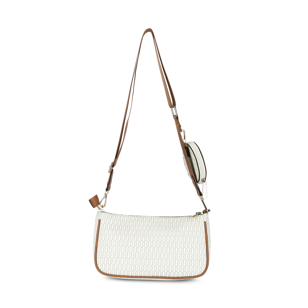Lavie Luxe Monogram Chunk 3pc Off White Small Women's Sling