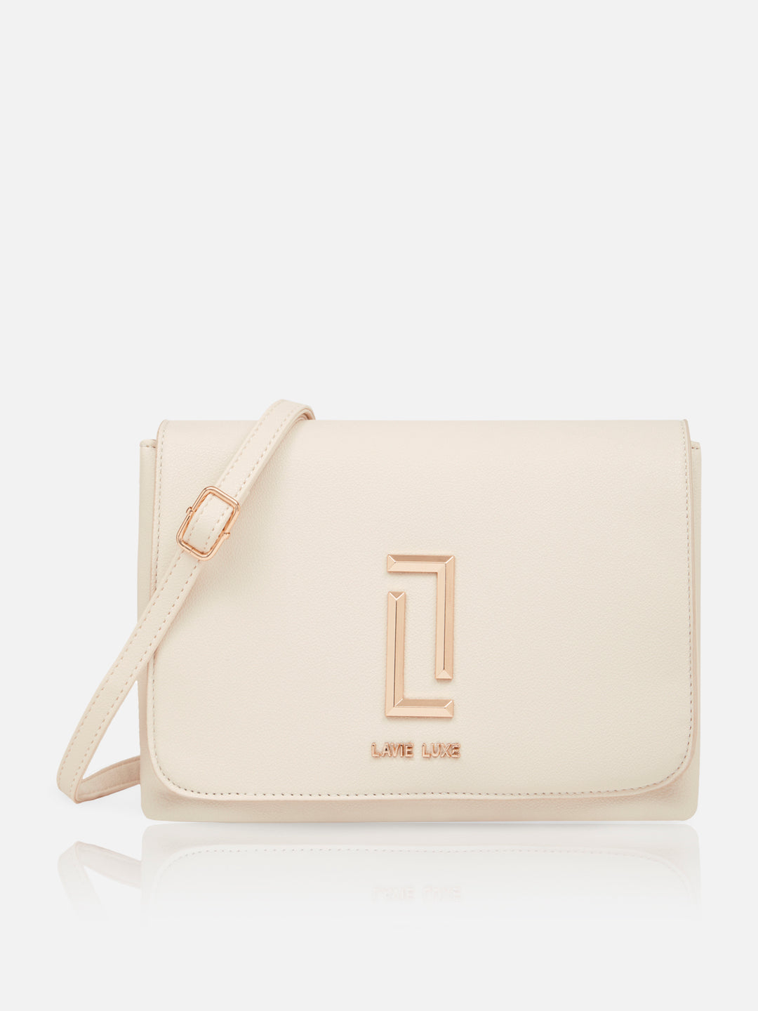 Candy 2 Compartments Medium Off White Sling Bag