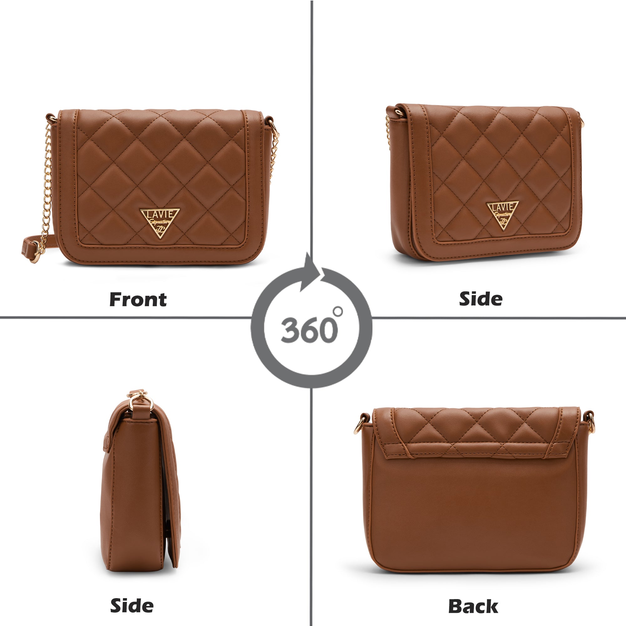 Lavie Signature Atlanta Small Tan Womens Sling Bag