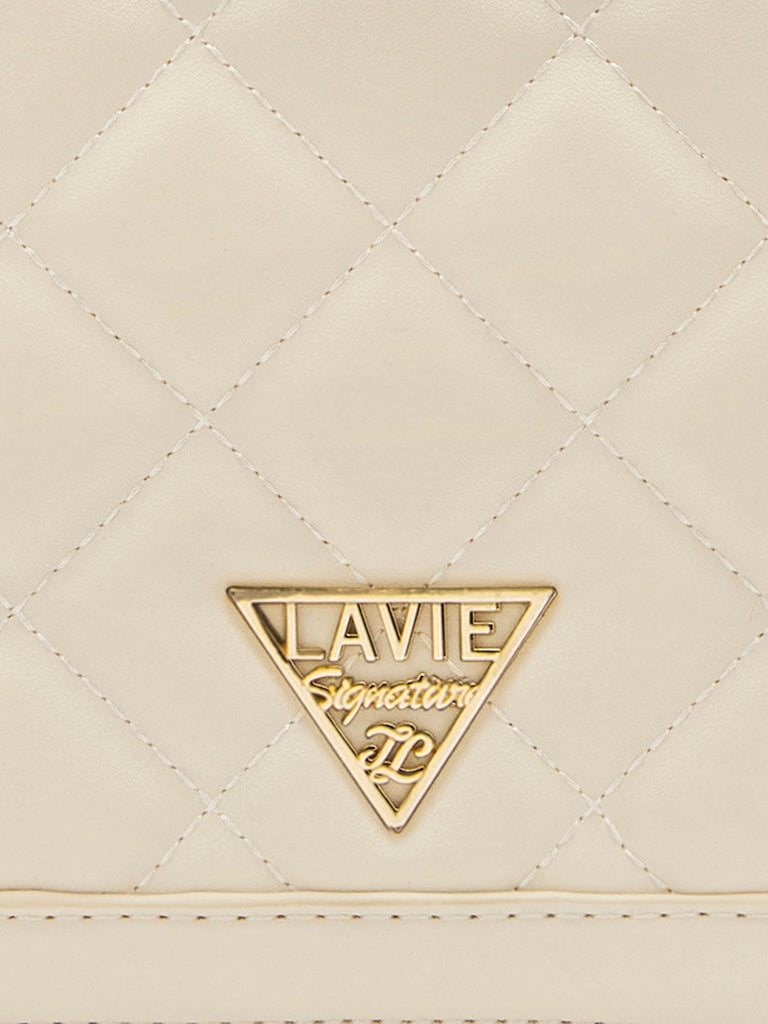 Lavie Signature Atlanta Small Off White Womens Sling Bag