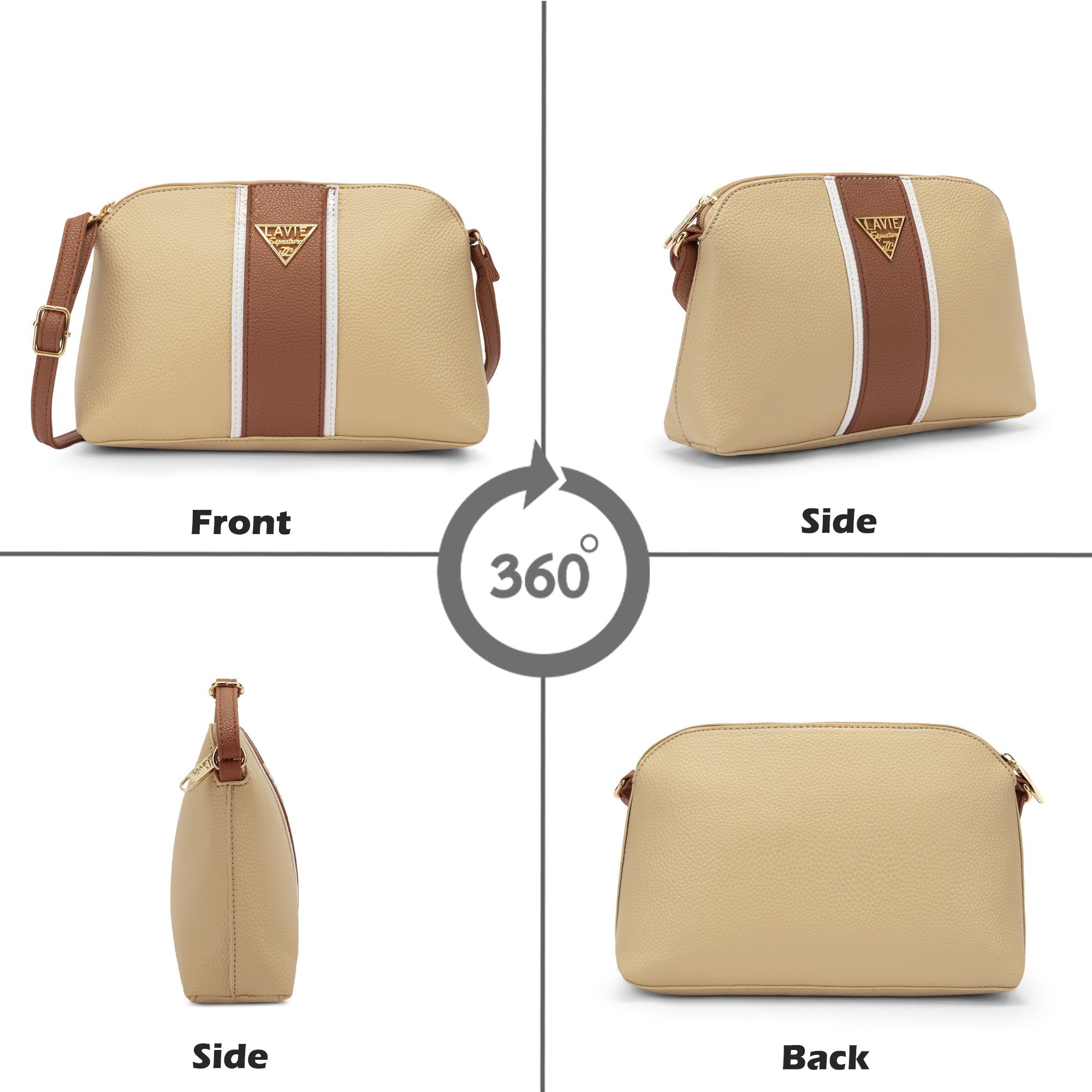 Lavie Signature Georgia Small Sand Womens Sling Bag