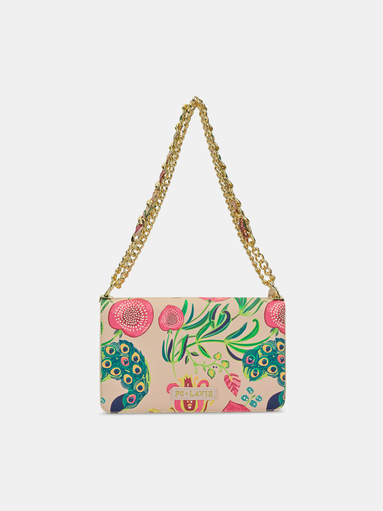 Anar Mor Print Medium Flap Sling Bag