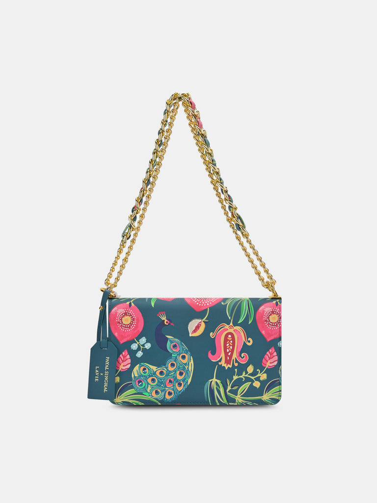 Anar Mor Print Medium Flap Sling Bag