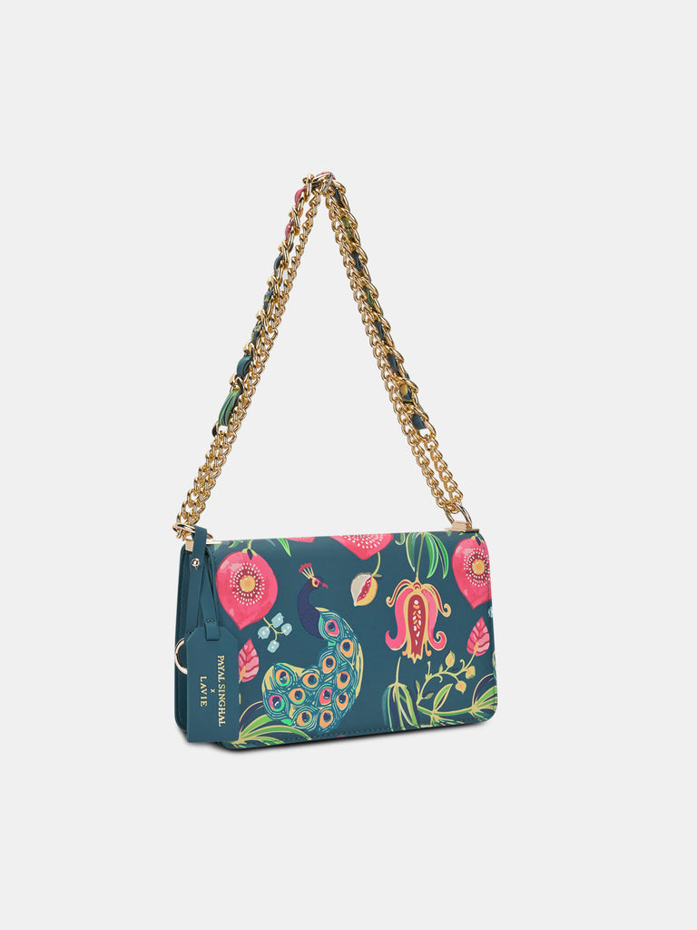 Anar Mor Print Medium Flap Sling Bag