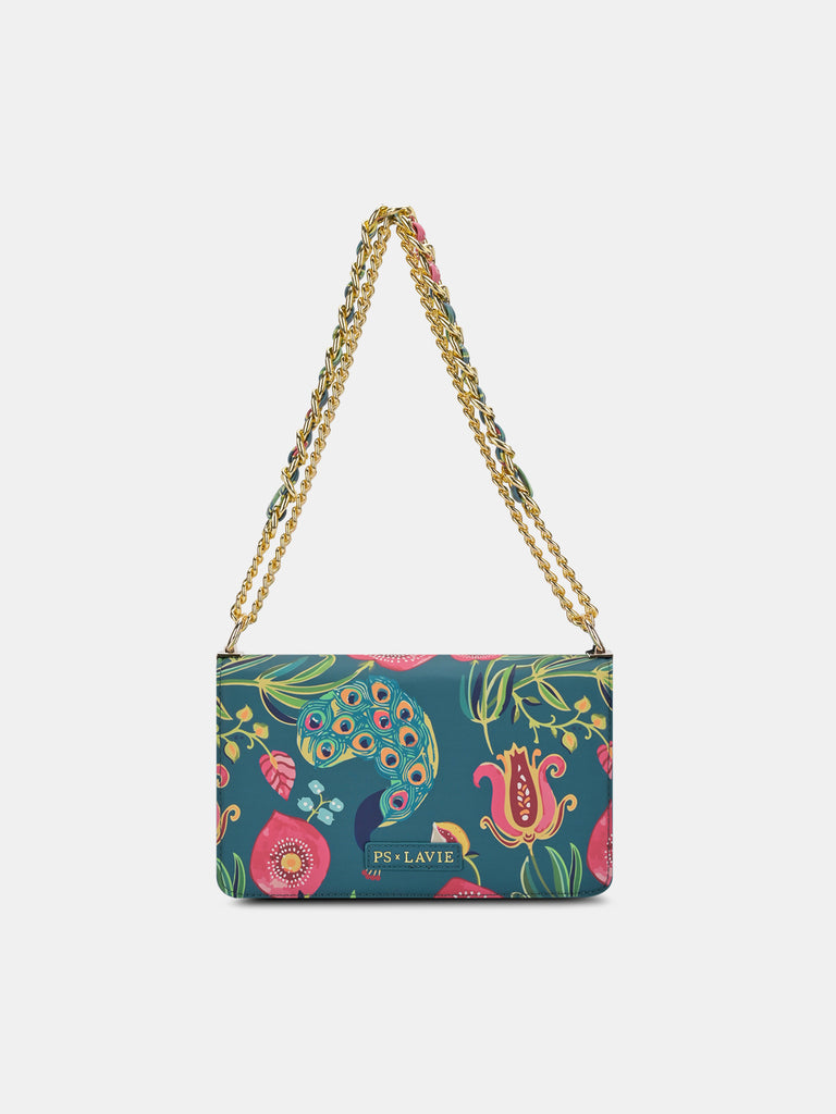 Anar Mor Print Medium Flap Sling Bag