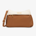 Rose 3 Compartment Medium Tan Sling Bag