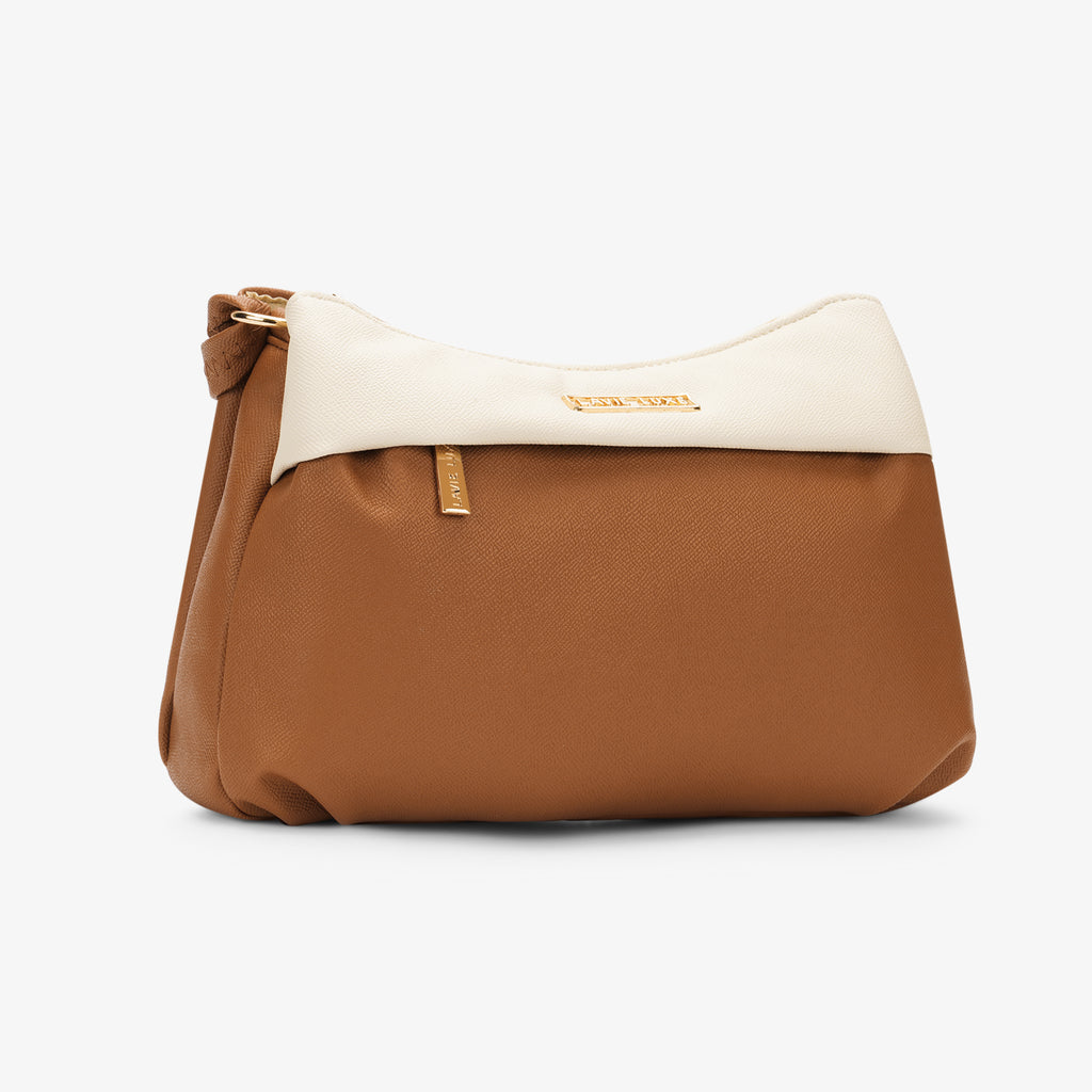 Lavie Luxe Rose Tan Medium Women's 3 Compartment sling