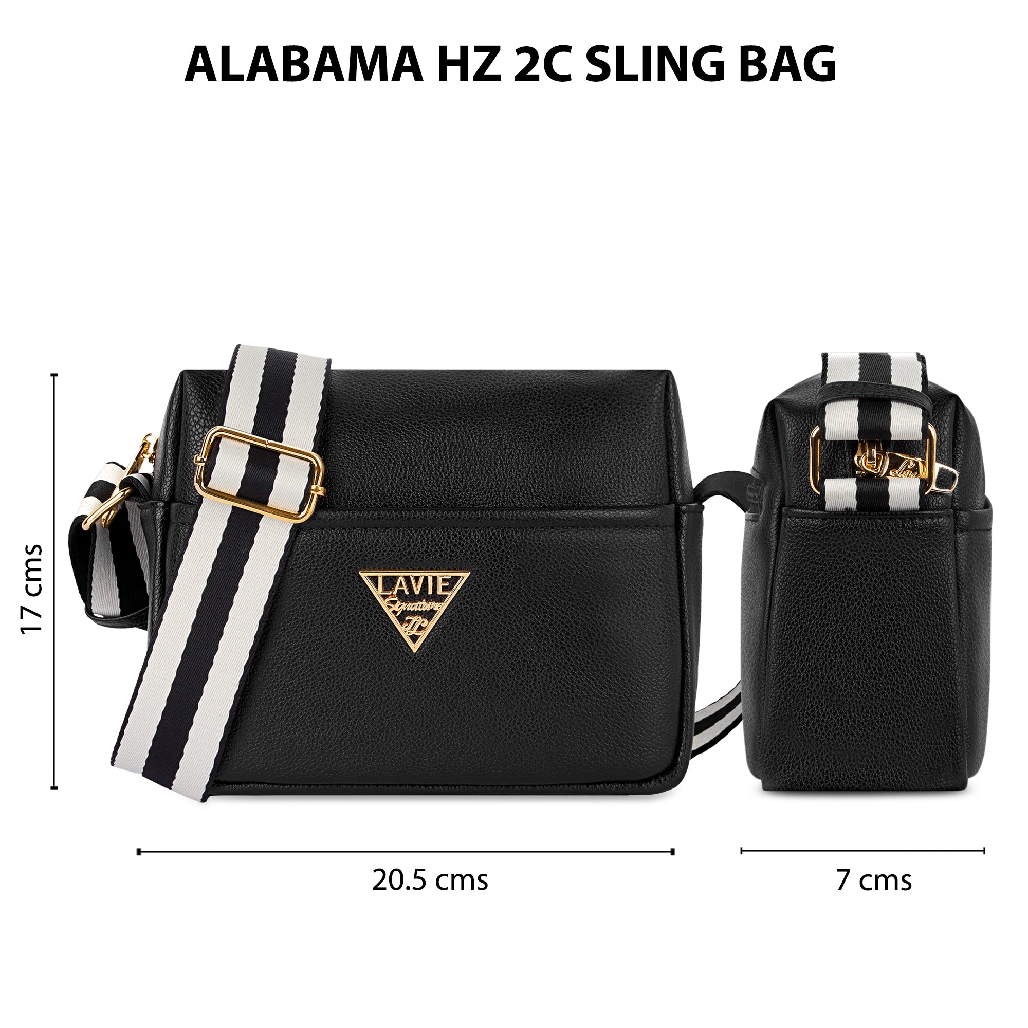 Alabama Horizontal 2 Compartment Small Sling Bag
