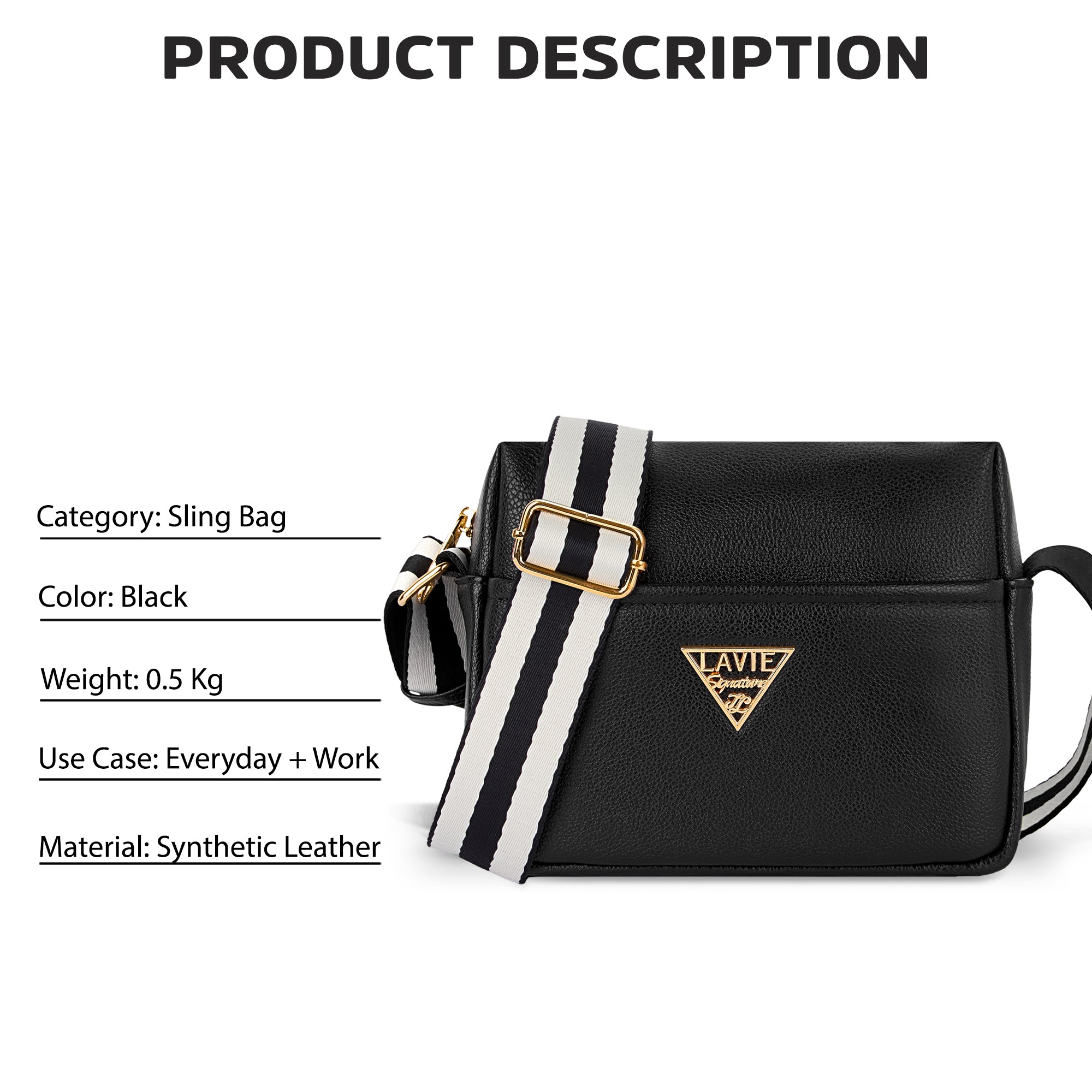 Alabama Horizontal 2 Compartment Small Sling Bag