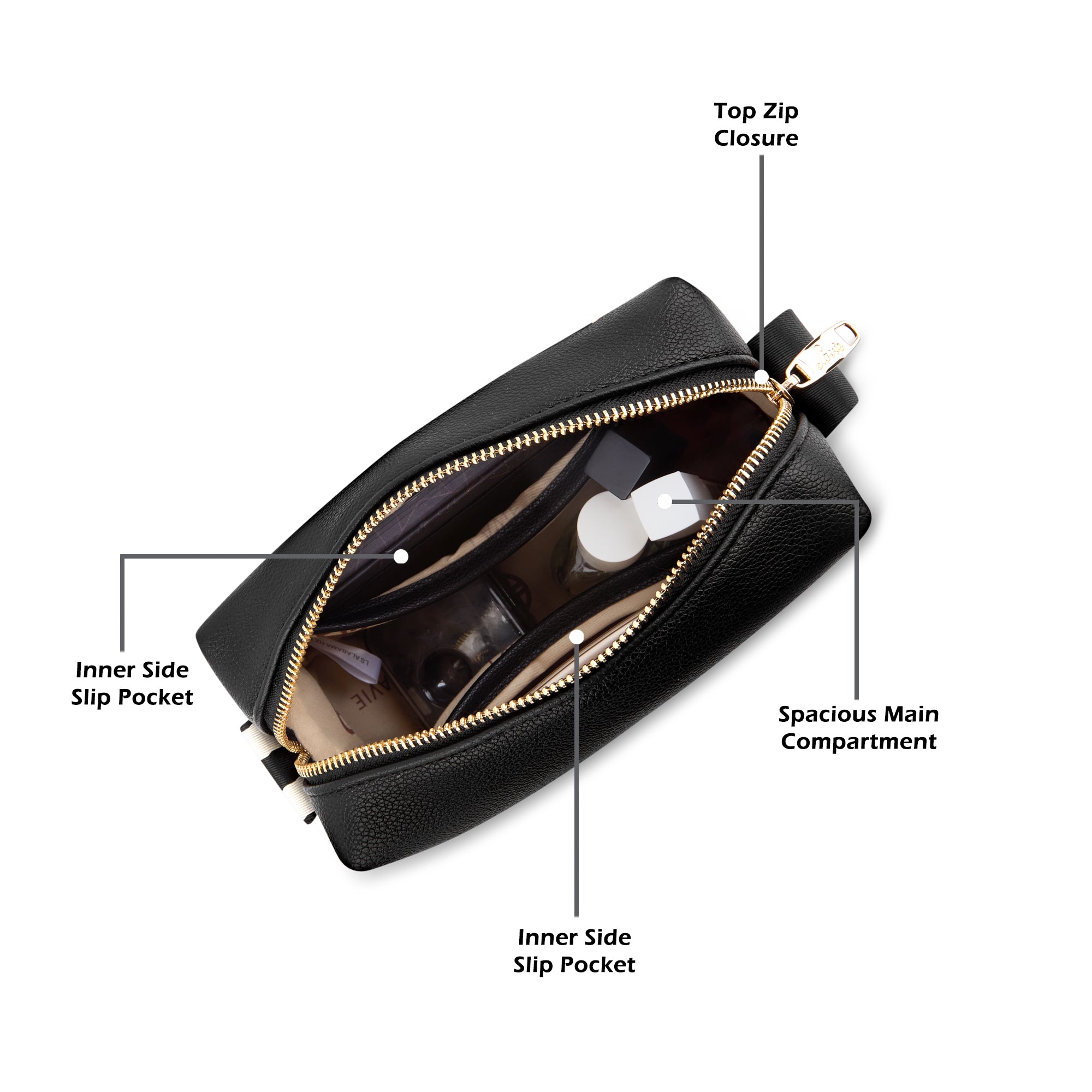 Alabama Horizontal 2 Compartment Small Sling Bag