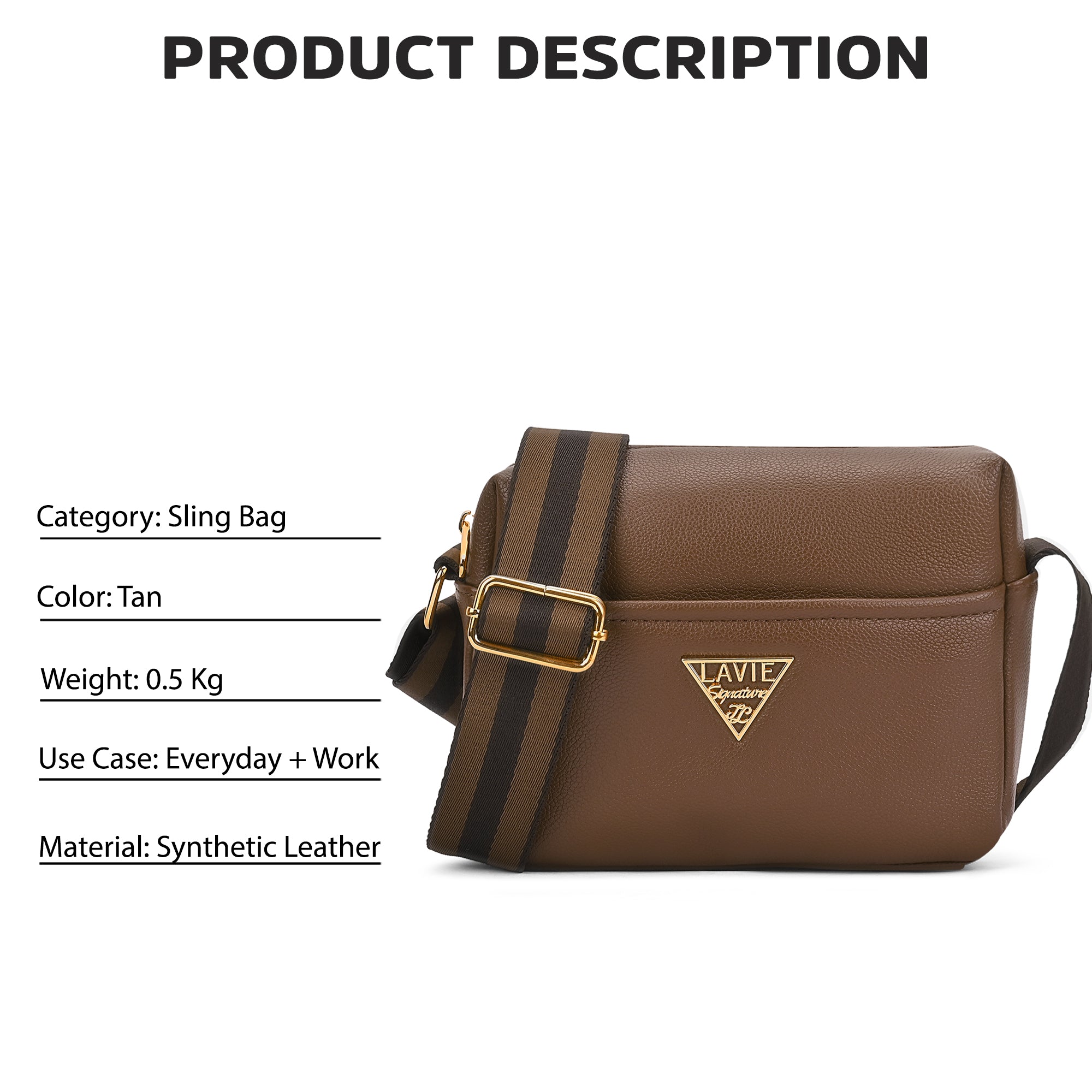 Alabama Horizontal 2 Compartment Small Sling Bag