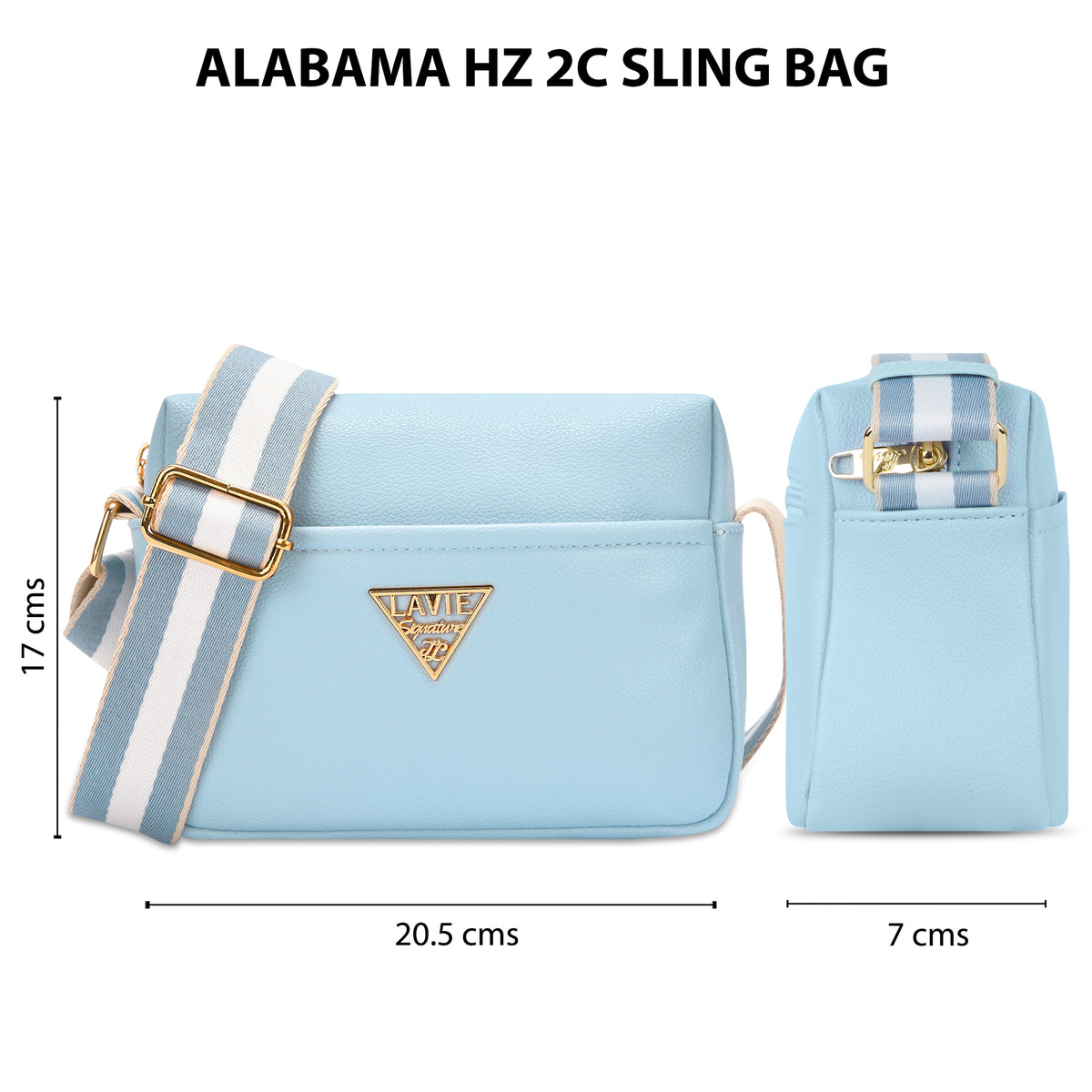 Alabama Horizontal 2 Compartment Small Sling Bag