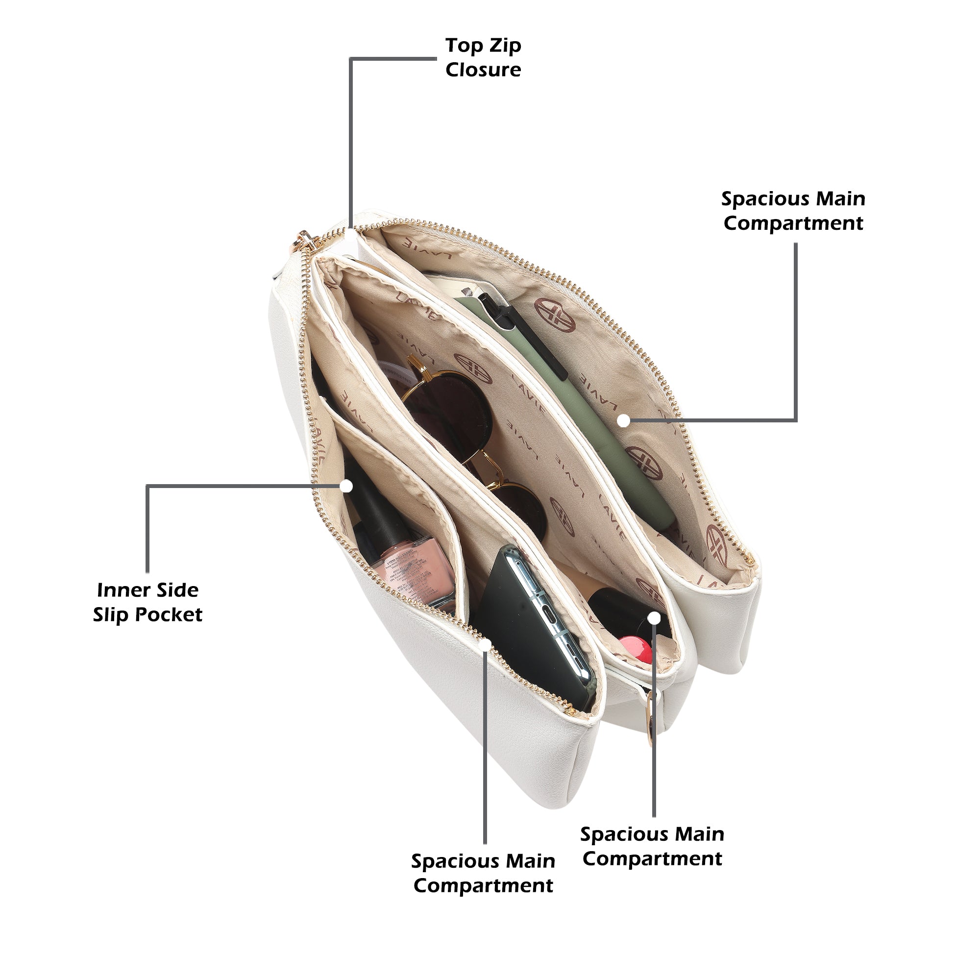 Topeka 5 Compartments Medium Sling Bag