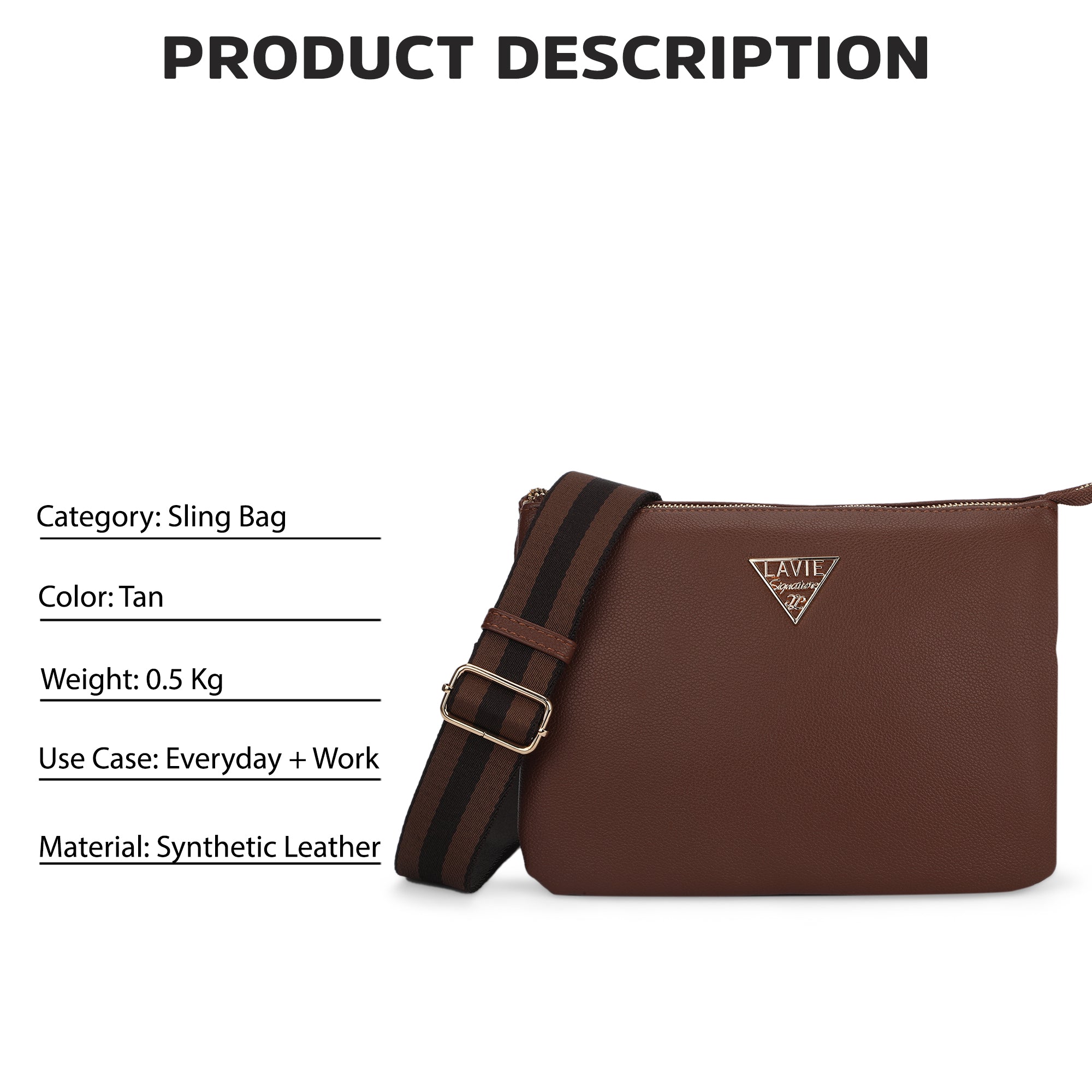 Topeka 5 Compartments Medium Sling Bag