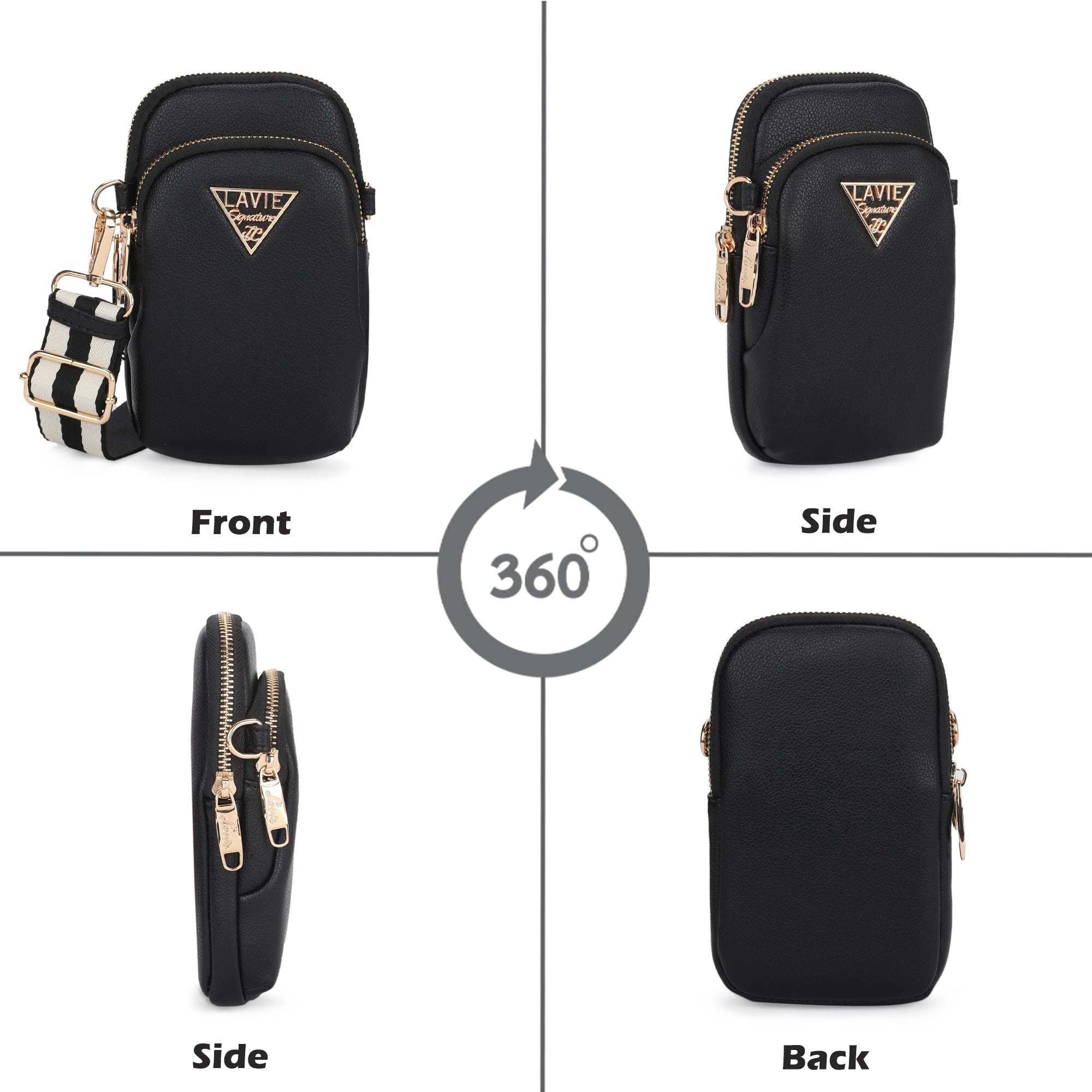 Indiana Vertical 2 Compartments Small Sling Bag