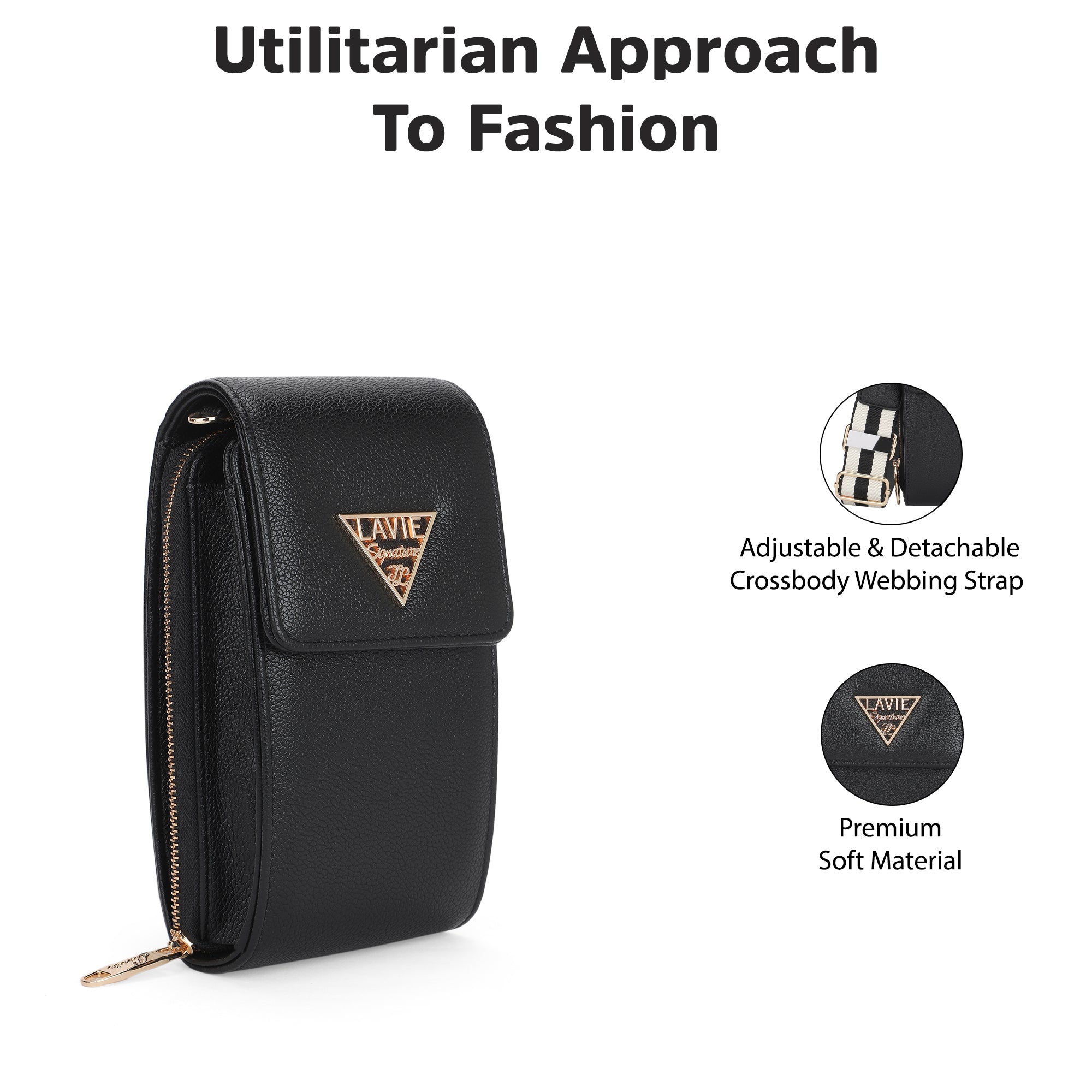 Idaho Vertical 3 Compartments Small Wallet