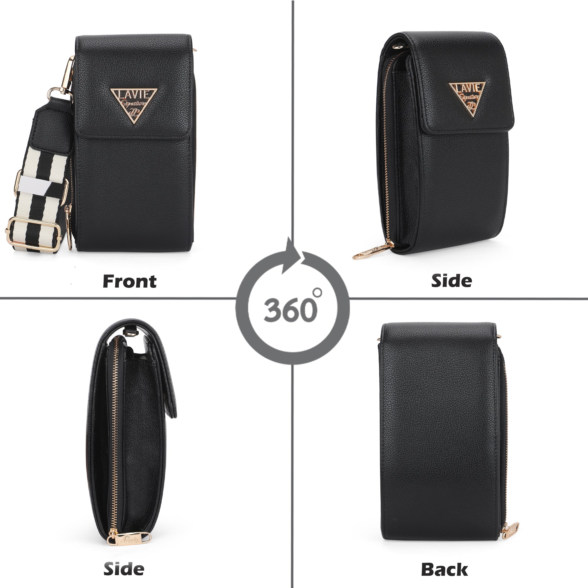 Idaho Vertical 3 Compartments Small Wallet