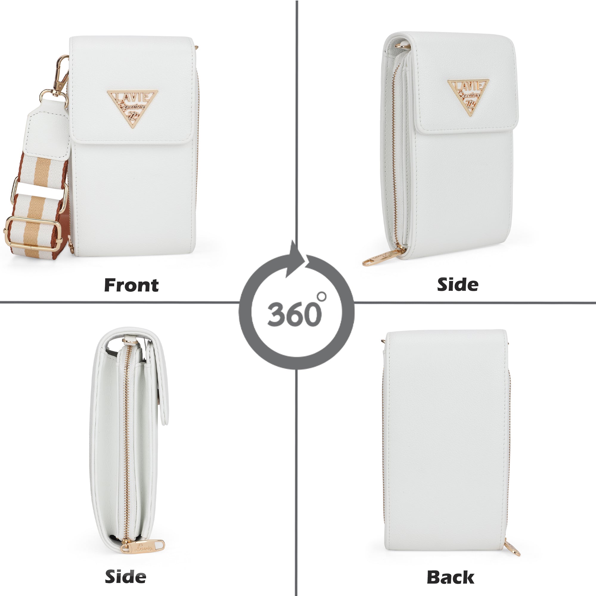 Idaho Vertical 3 Compartments Small Wallet