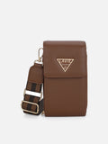 Idaho Vertical 3 Compartments Small Tan Sling Bag