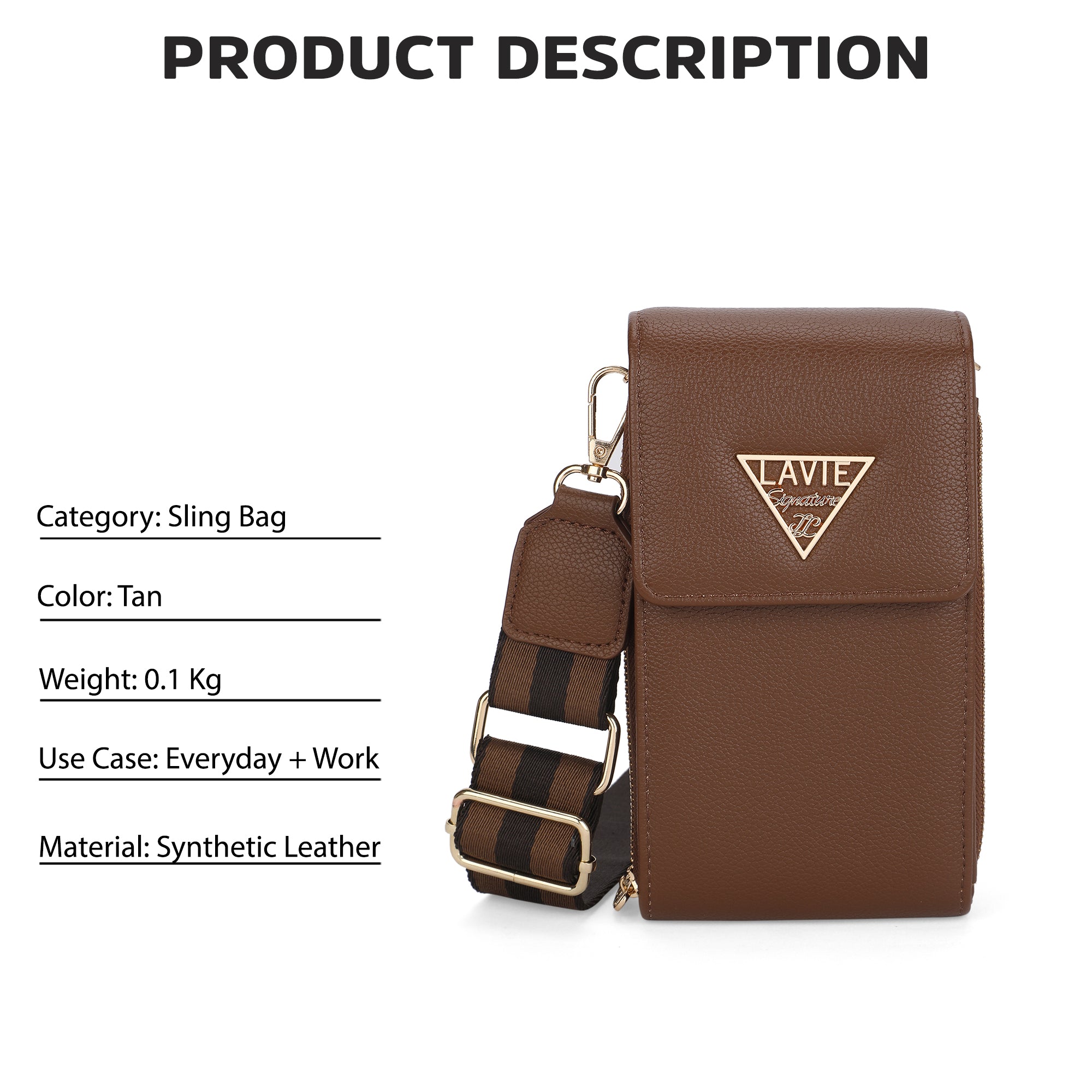 Idaho Vertical 3 Compartments Small Wallet