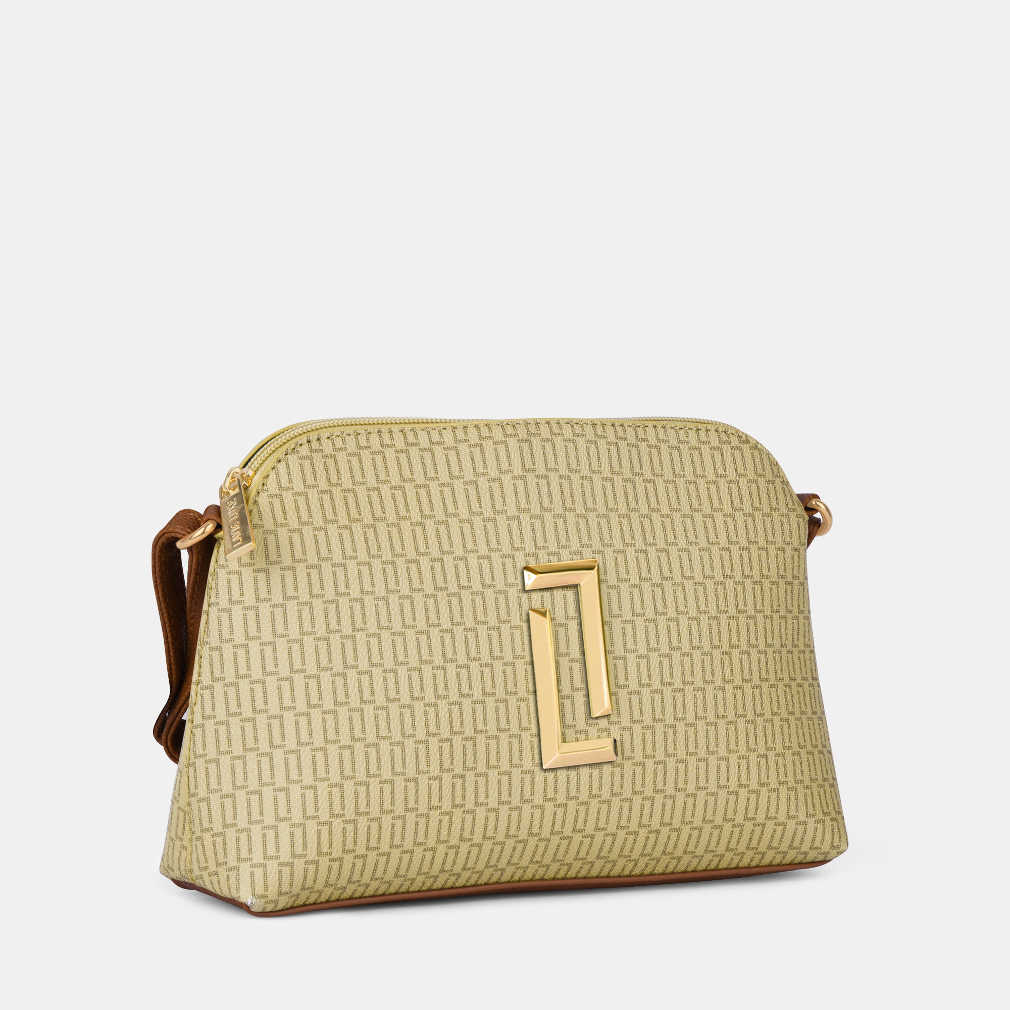 Lavie Luxe Mono Swift Taupe Small Women's Dome Sling