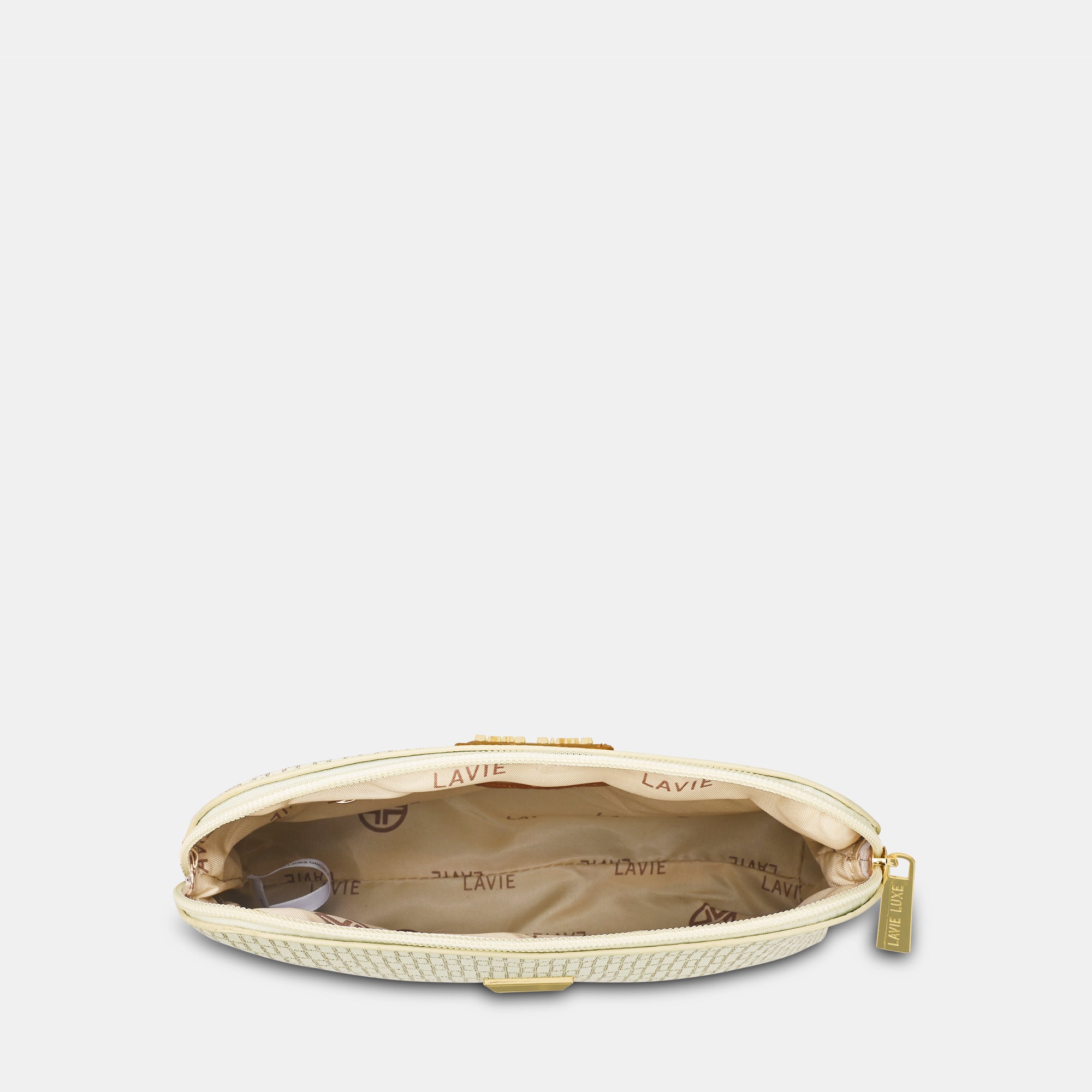 Lavie Luxe Mono Swift Off White Small Women's Dome Sling