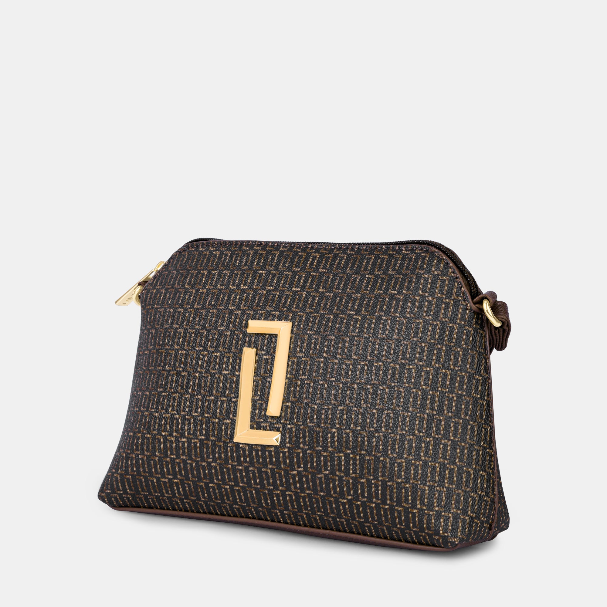 Lavie Luxe Mono Swift Choco Small Women's Dome Sling