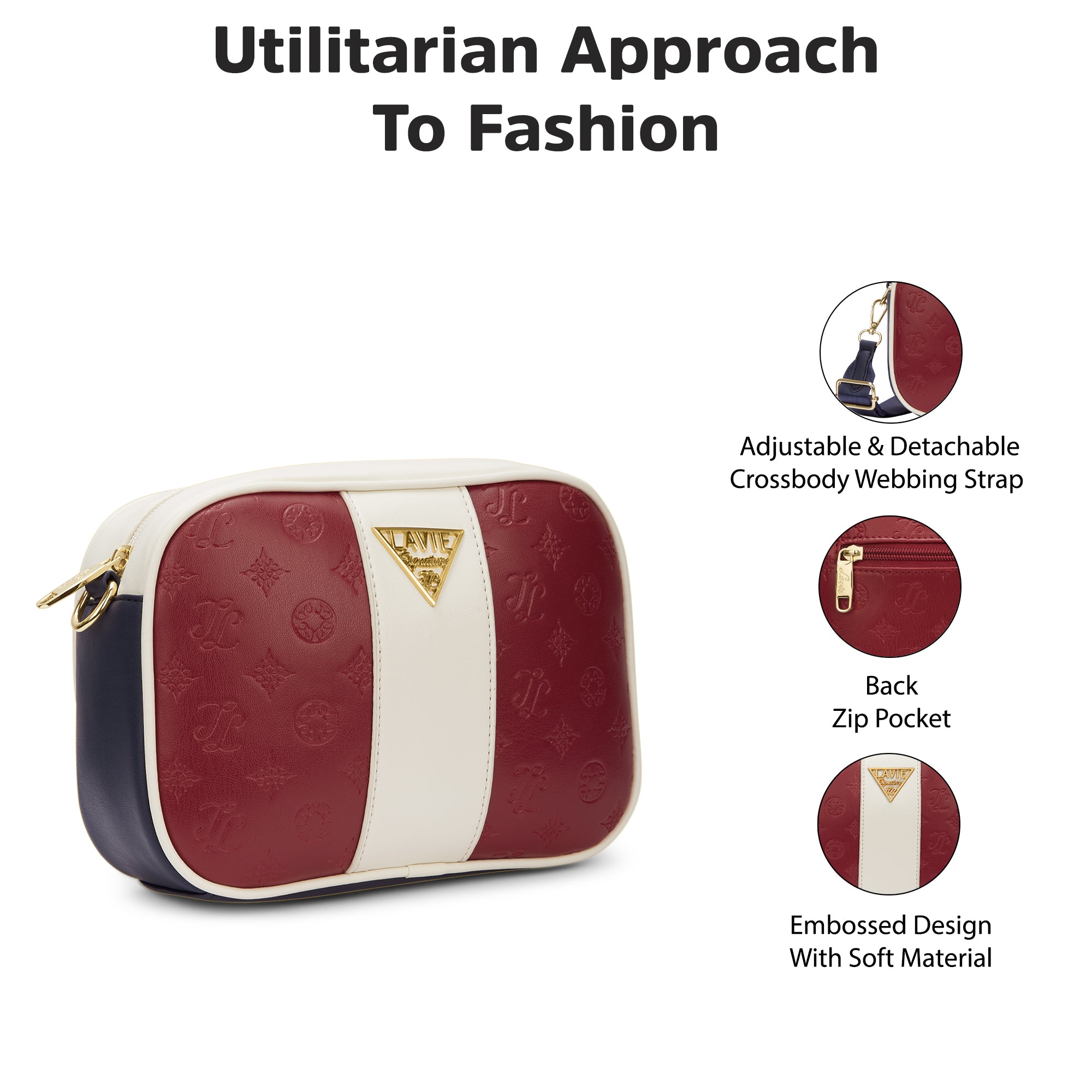 Nashville 3 Compartments Medium Satchel Bag