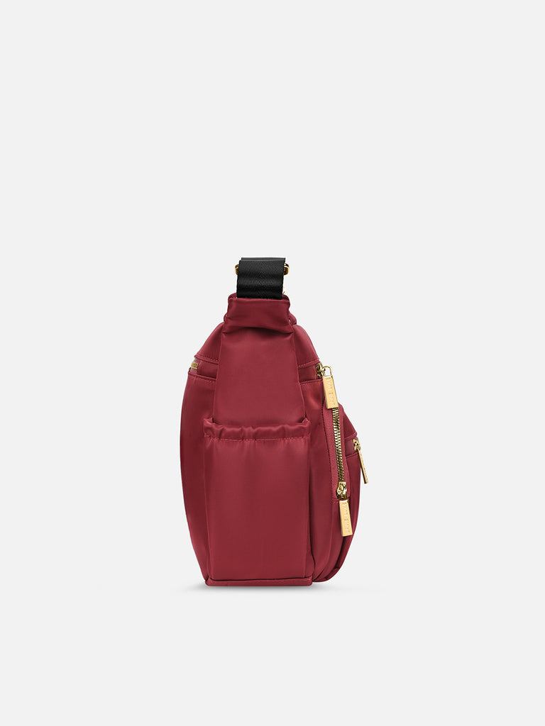 Zylo 7 Compartment Large Sling Bag Maroon