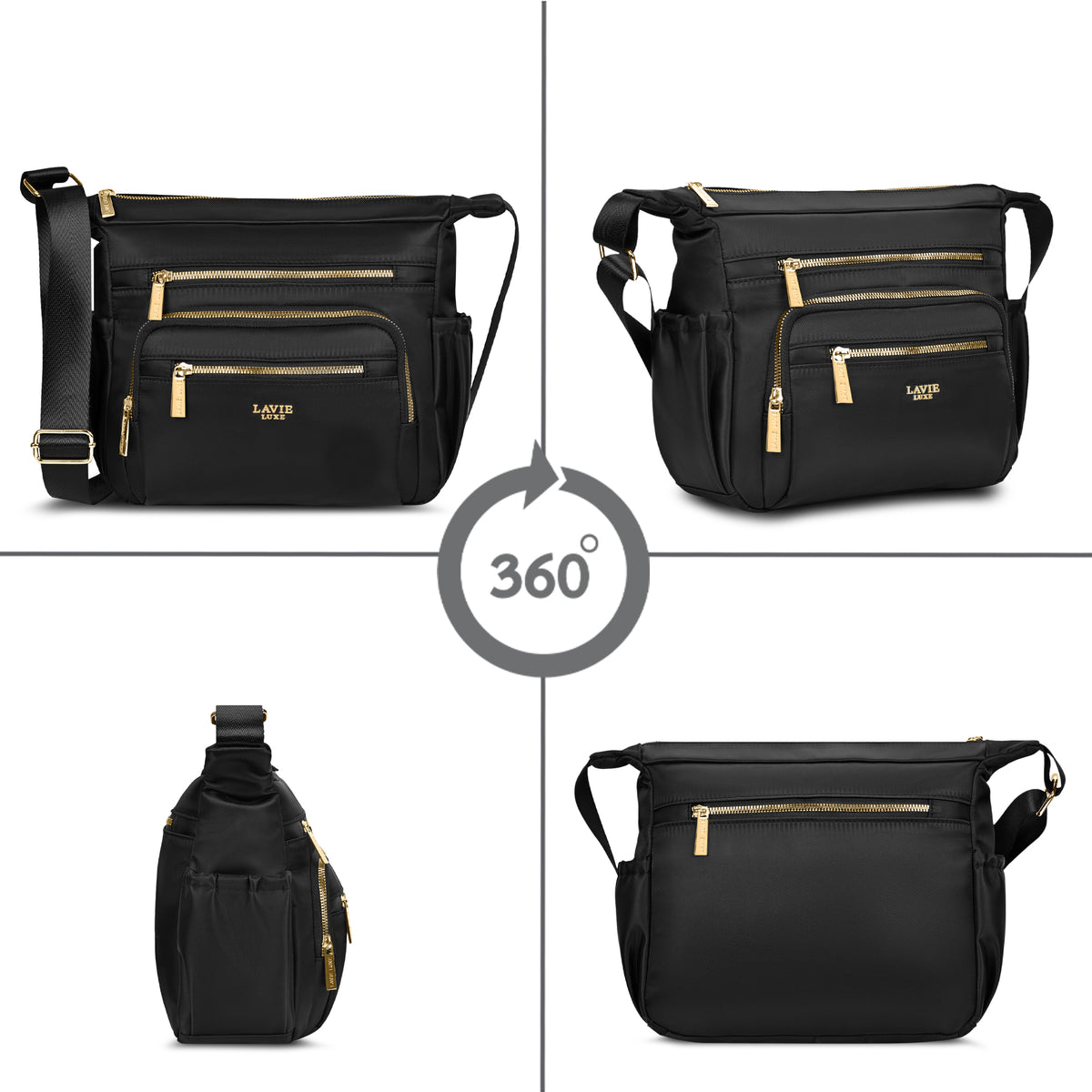 Zylo 7 Compartment Large Sling Bag