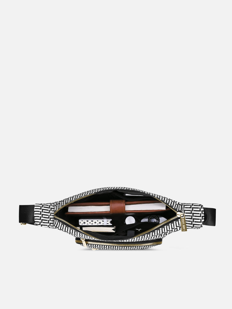 Monogram Zylo 7-Compartment Large Sling Bag Black