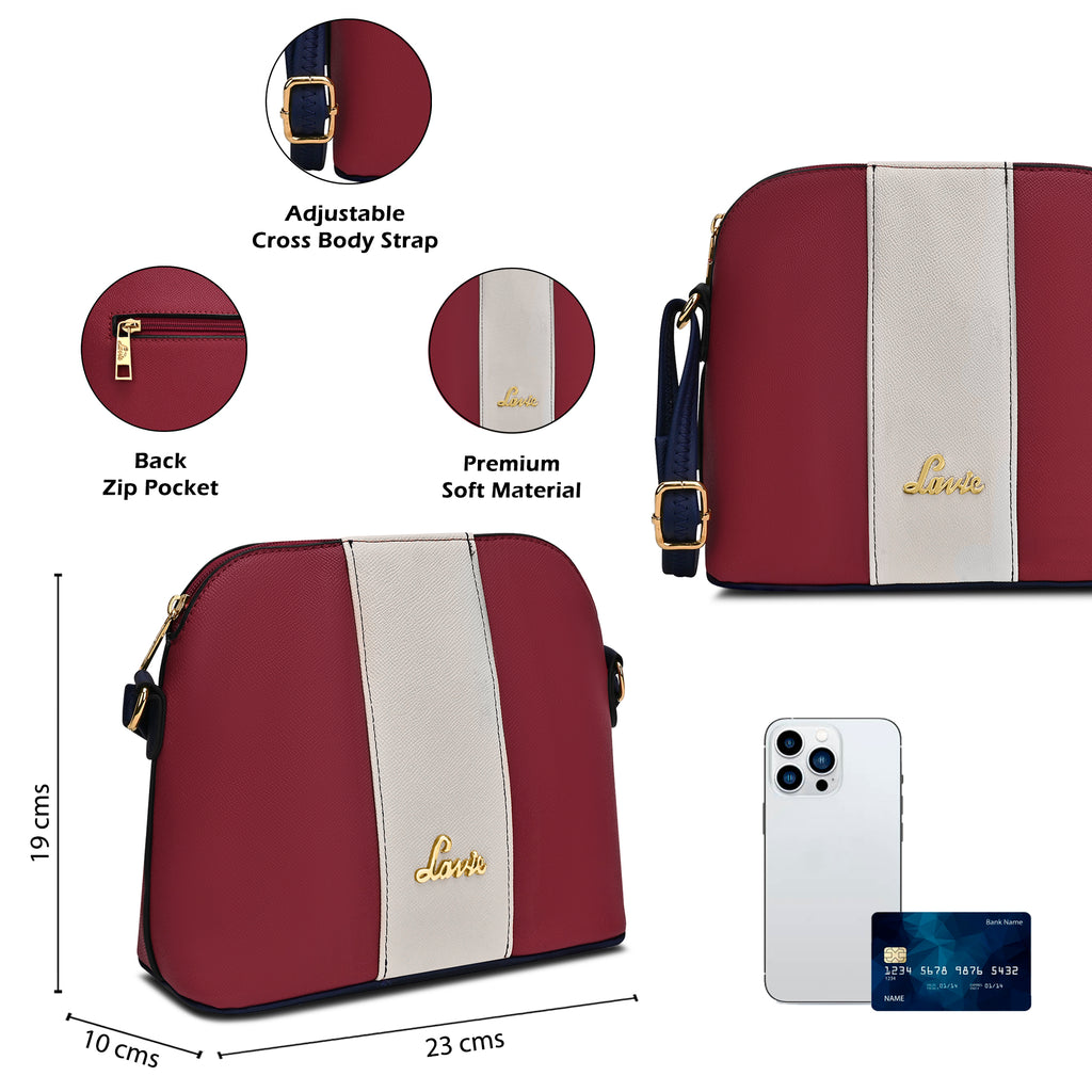 Masha Colourblock Vertical Medium Sling Bag