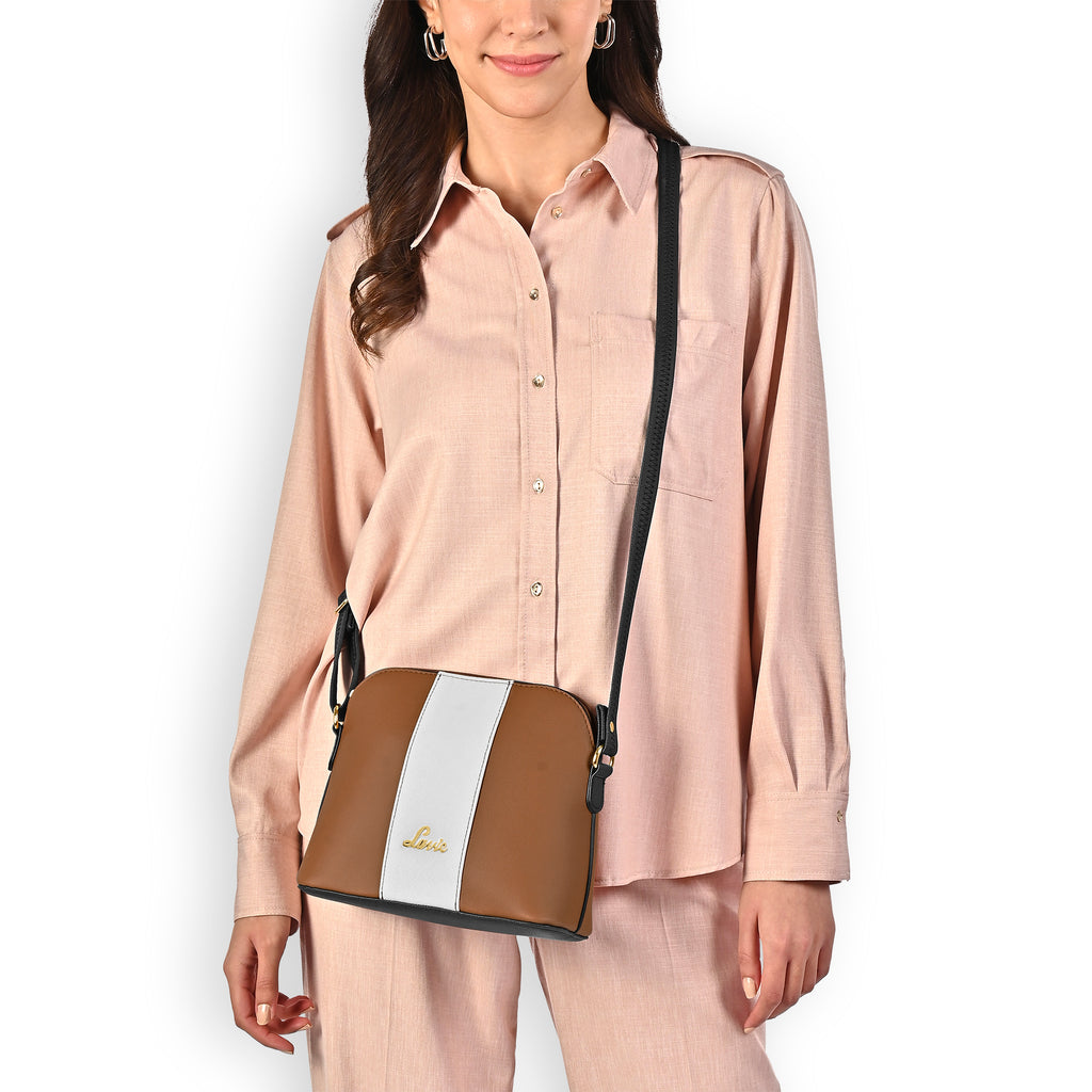 Masha Colourblock Vertical Medium Sling Bag