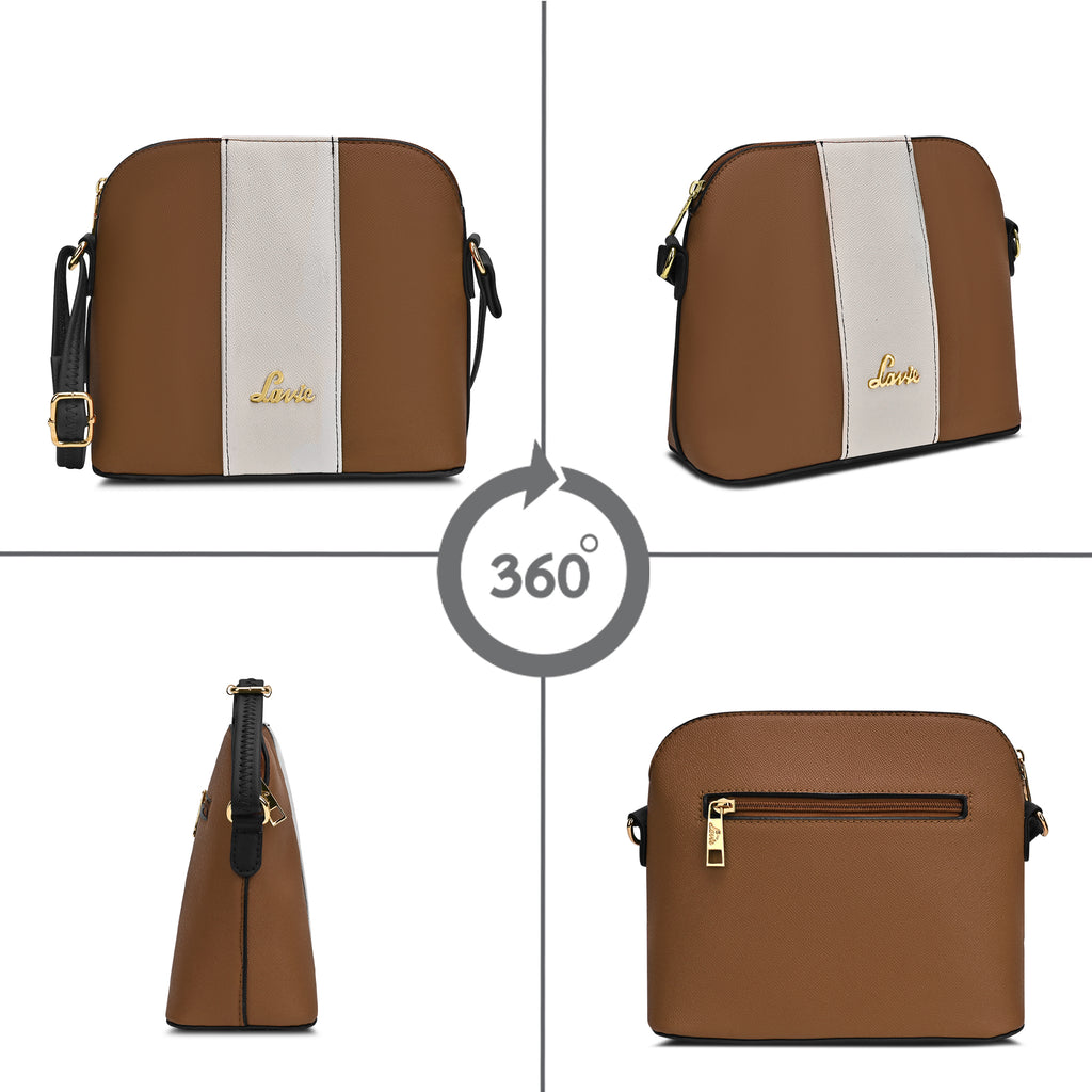 Masha Colourblock Vertical Medium Sling Bag