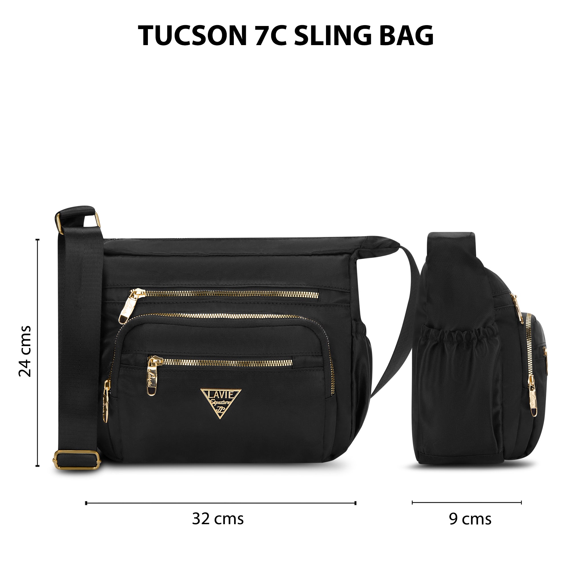 Tucson 7 Compartments Large Sling Bag