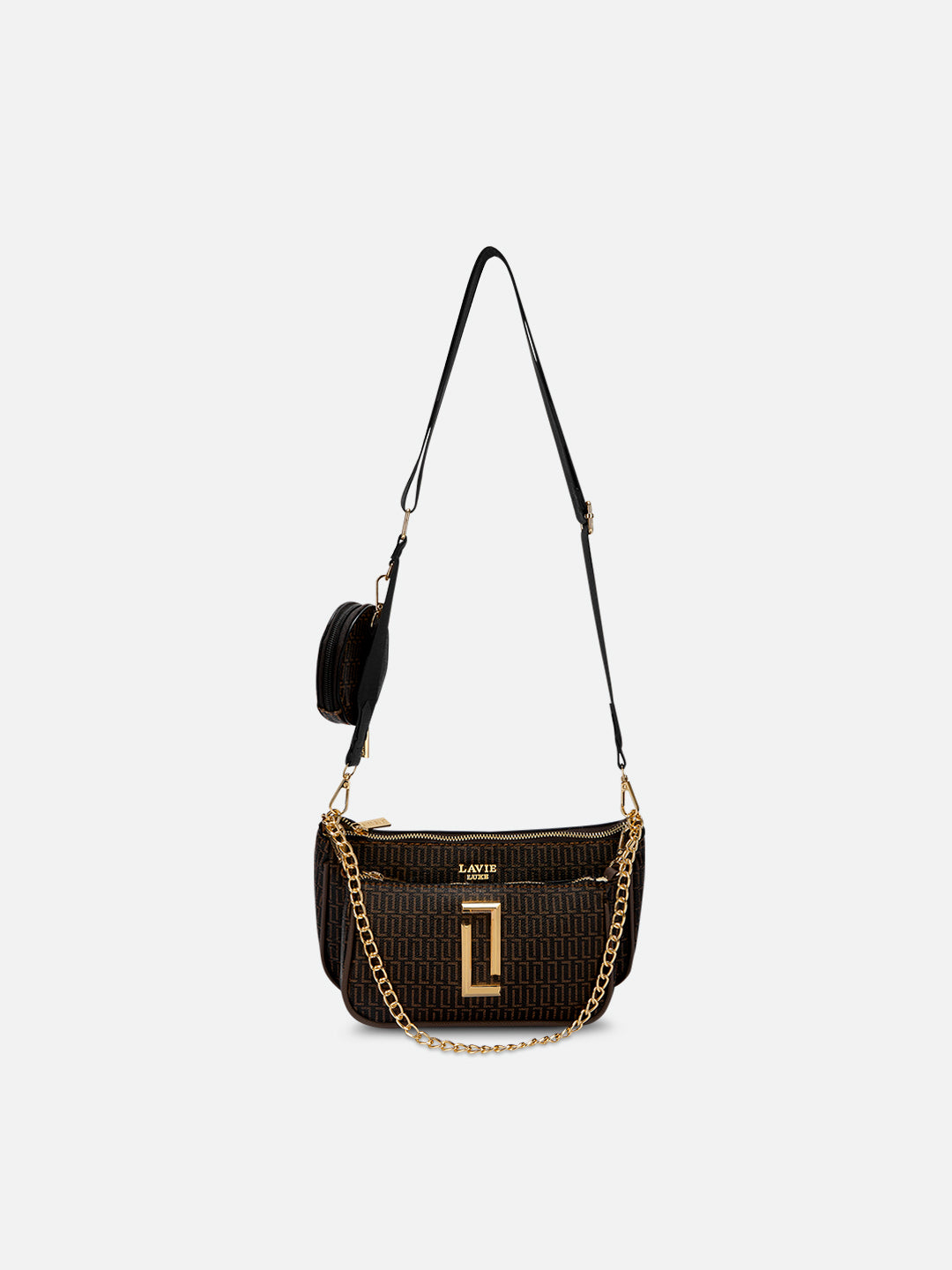 Monogram Chunk Small Choco & Black Sling Bag