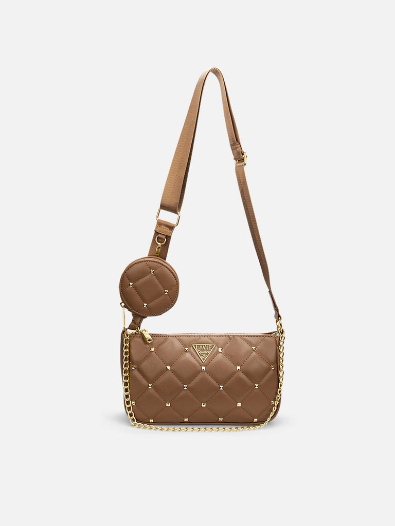 Stud Knox 2 Compartment Small Sling Bag