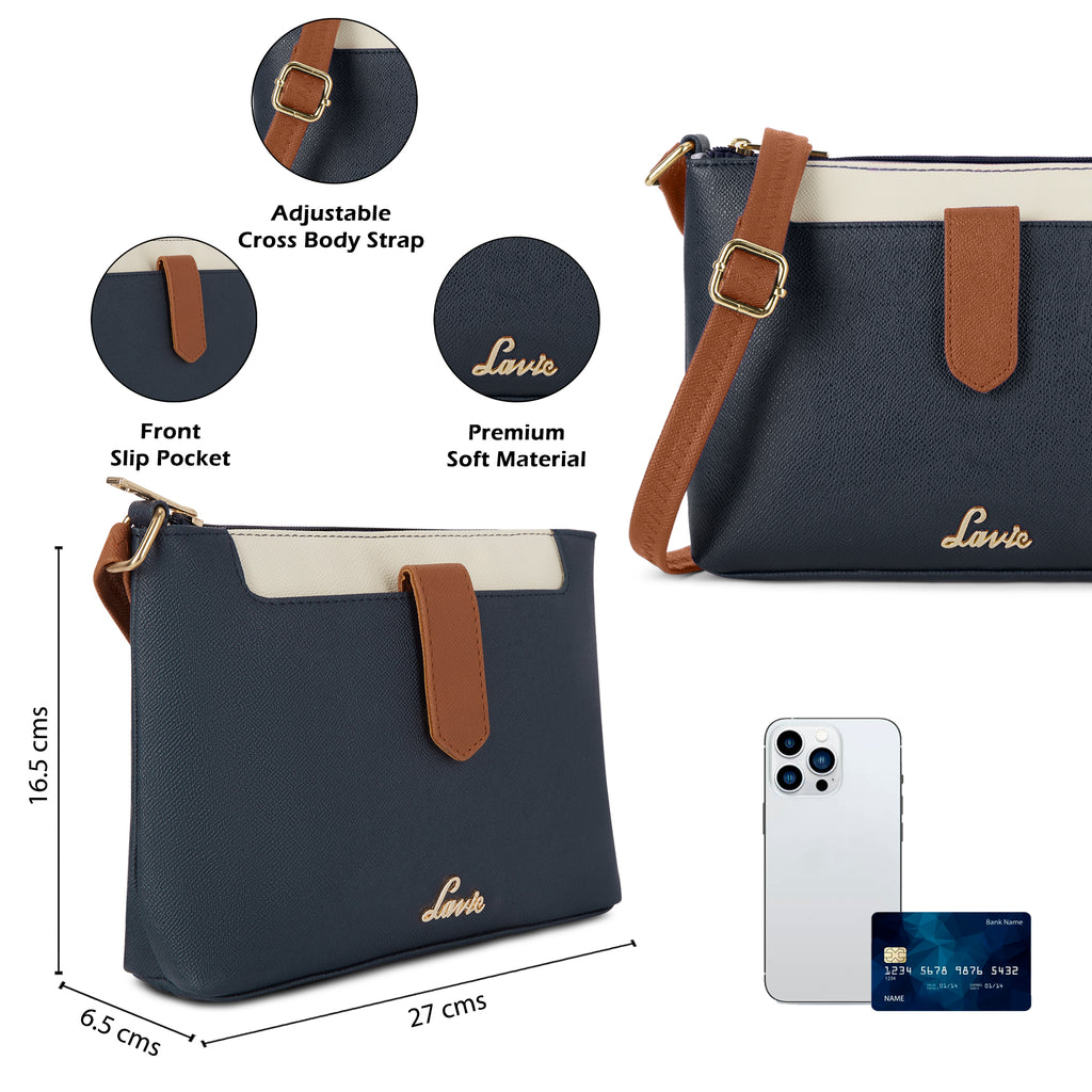 Colourblock Keiko 2 Compartment Large Top Zip Sing Bag
