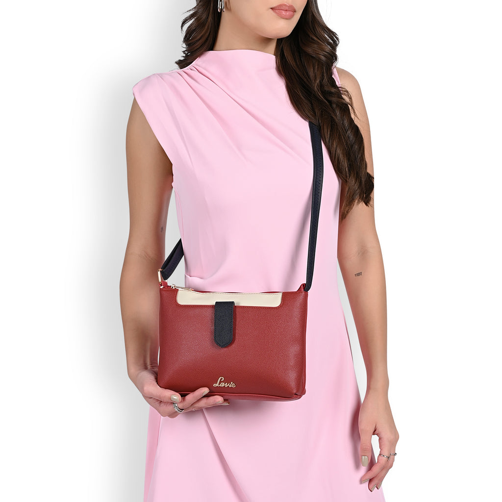 Colourblock Keiko 2 Compartment Large Top Zip Sing Bag