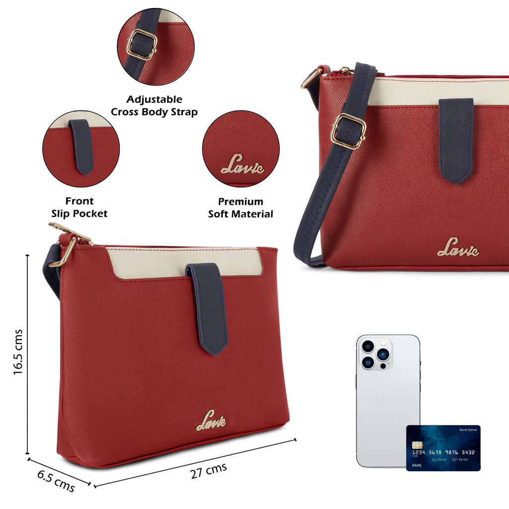 Colourblock Keiko 2 Compartment Large Top Zip Sing Bag