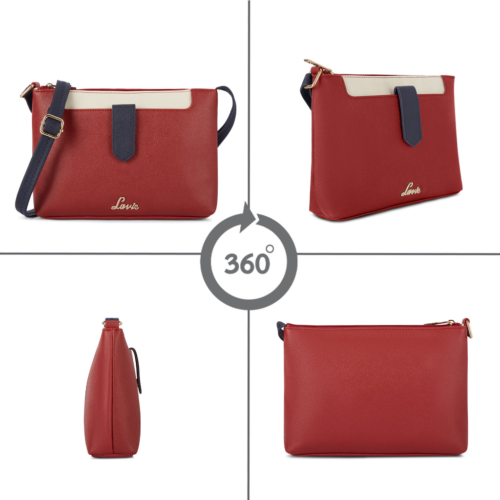 Colourblock Keiko 2 Compartment Large Top Zip Sing Bag
