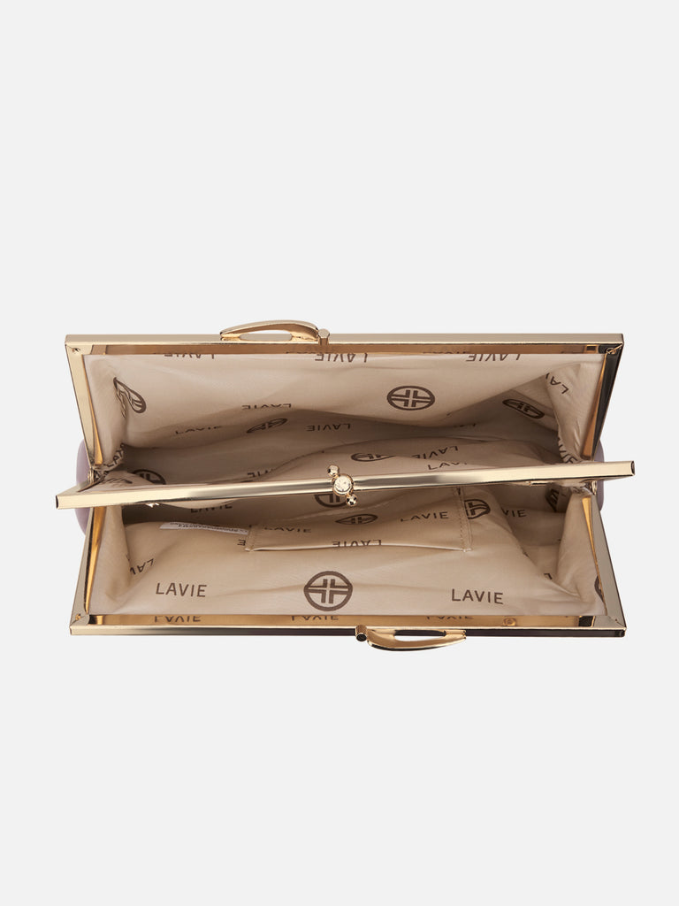 Pleato 2-Compartment Frame Medium Sling Bag Rose Gold