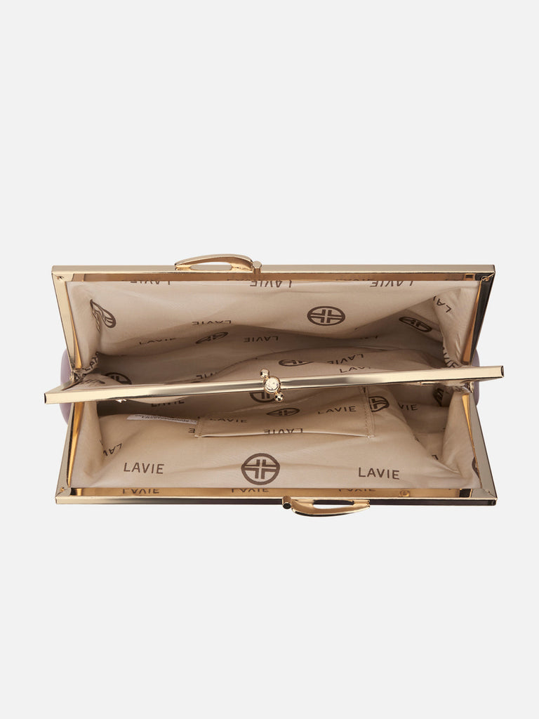 Pleato 2-Compartment Frame Medium Sling Bag Rose Gold