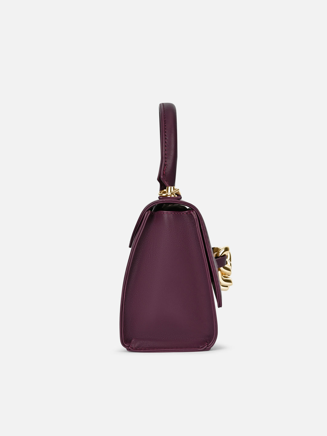 Chain25 Flap Small Sling Bag Wine