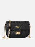 Chan25 Flap Small Black Sling Bag