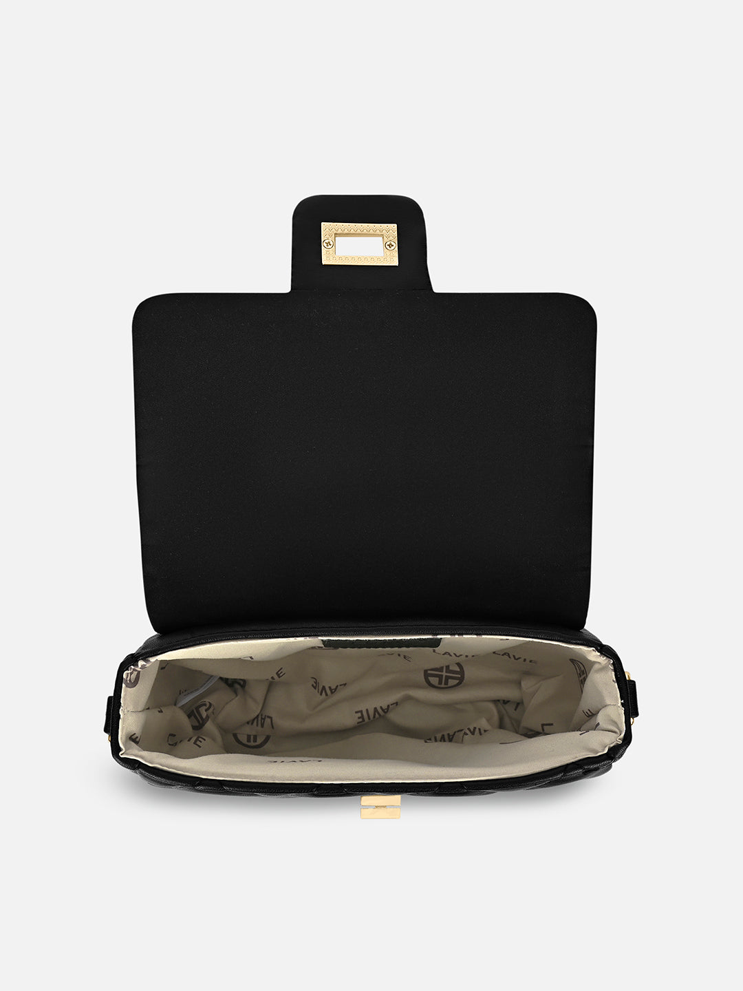Chan25 Flap Small Sling Bag Black