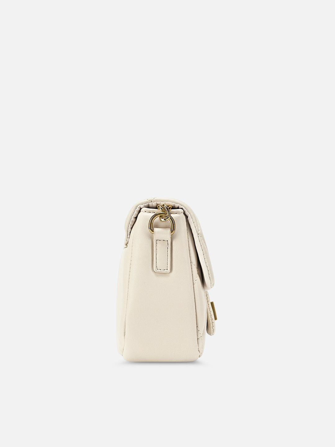Chan25 Flap Small Sling Bag Off White