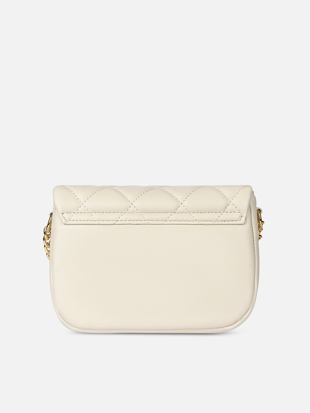 Chan25 Flap Small Sling Bag Off White