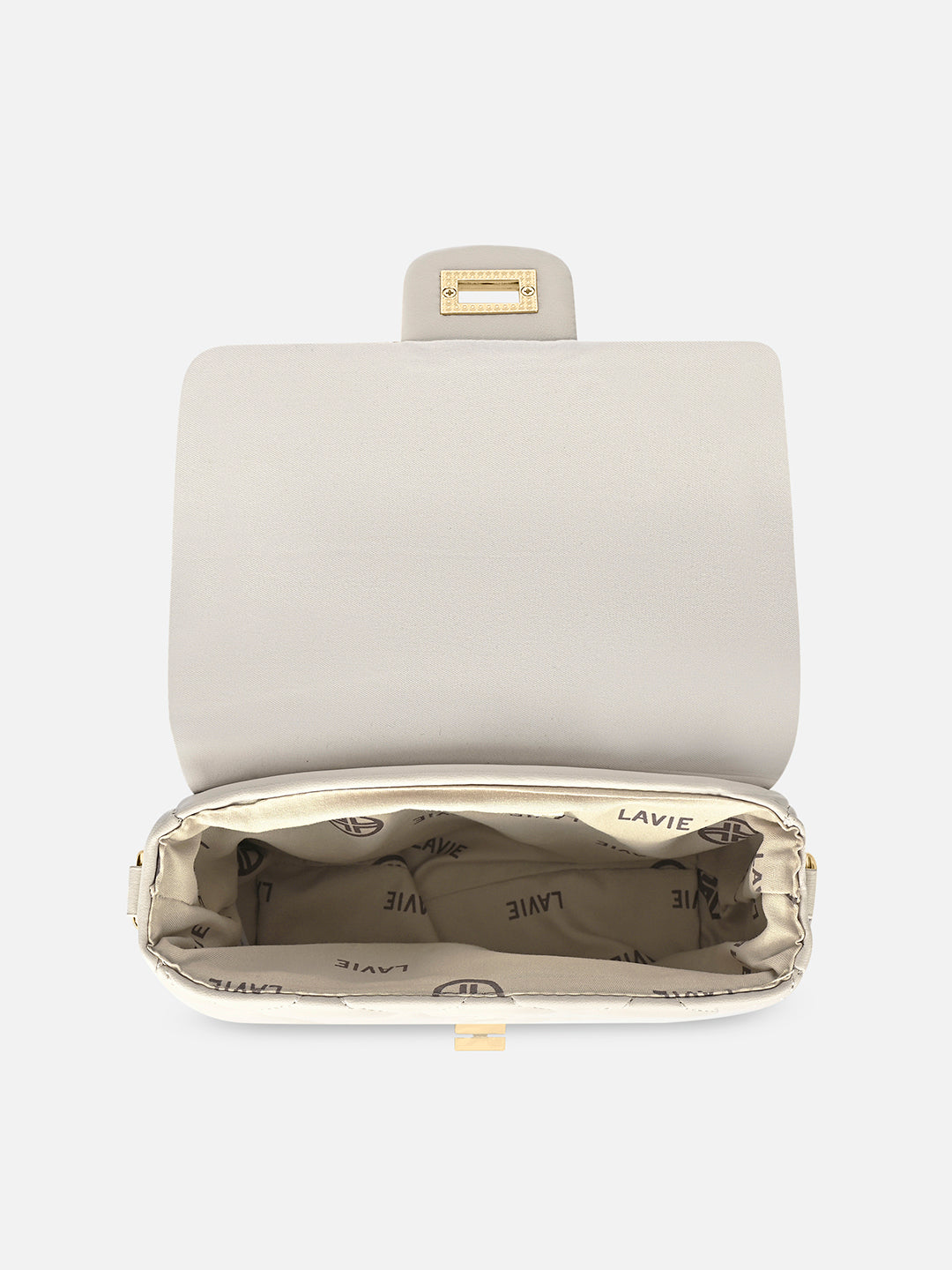 Chan25 Flap Small Sling Bag Off White